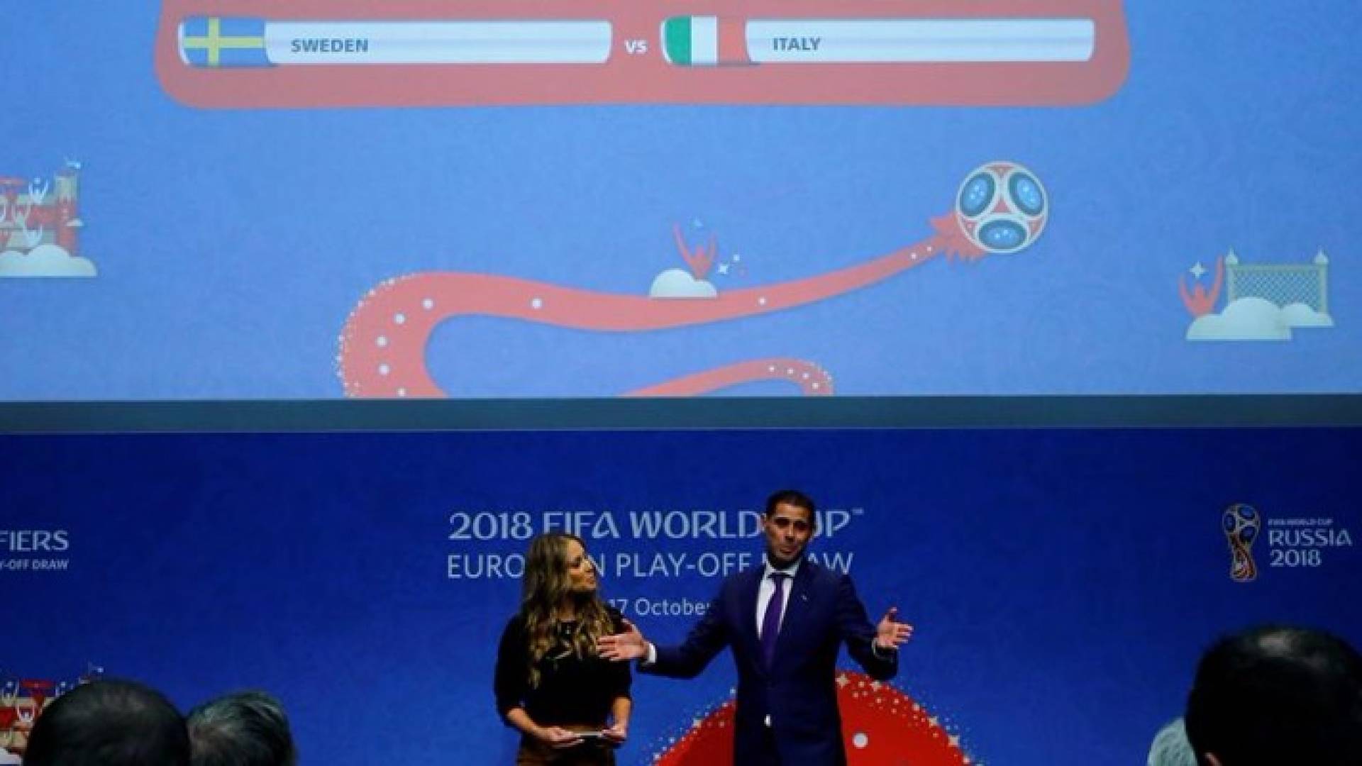 جانب من قرعة الملحق الأوروبي 