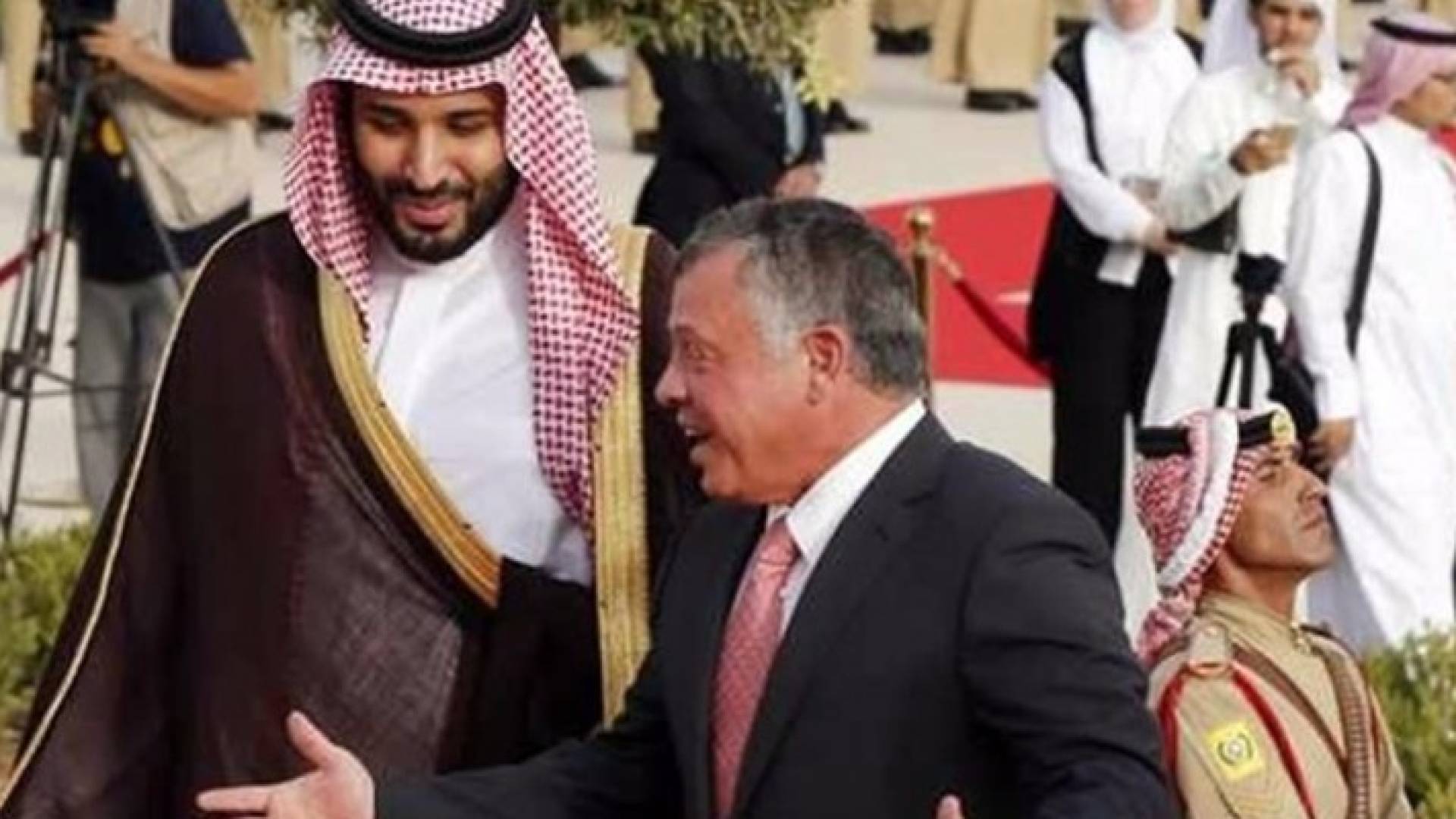 جلالة الملك عبدالله الثاني وولي العهد السعودي الامير محمد بن سلمان