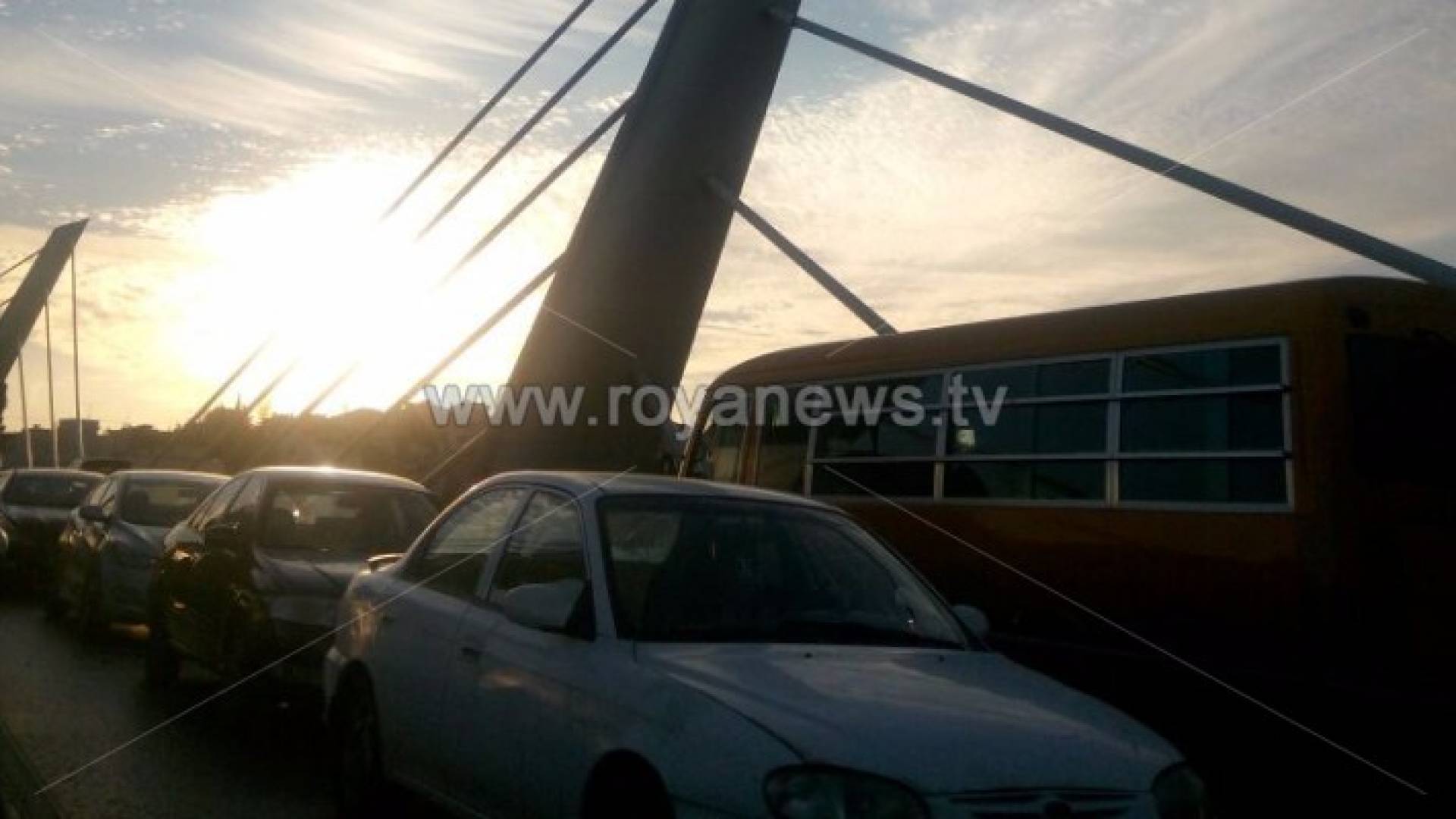 جانب من الازدحامات في العاصمة عمان 