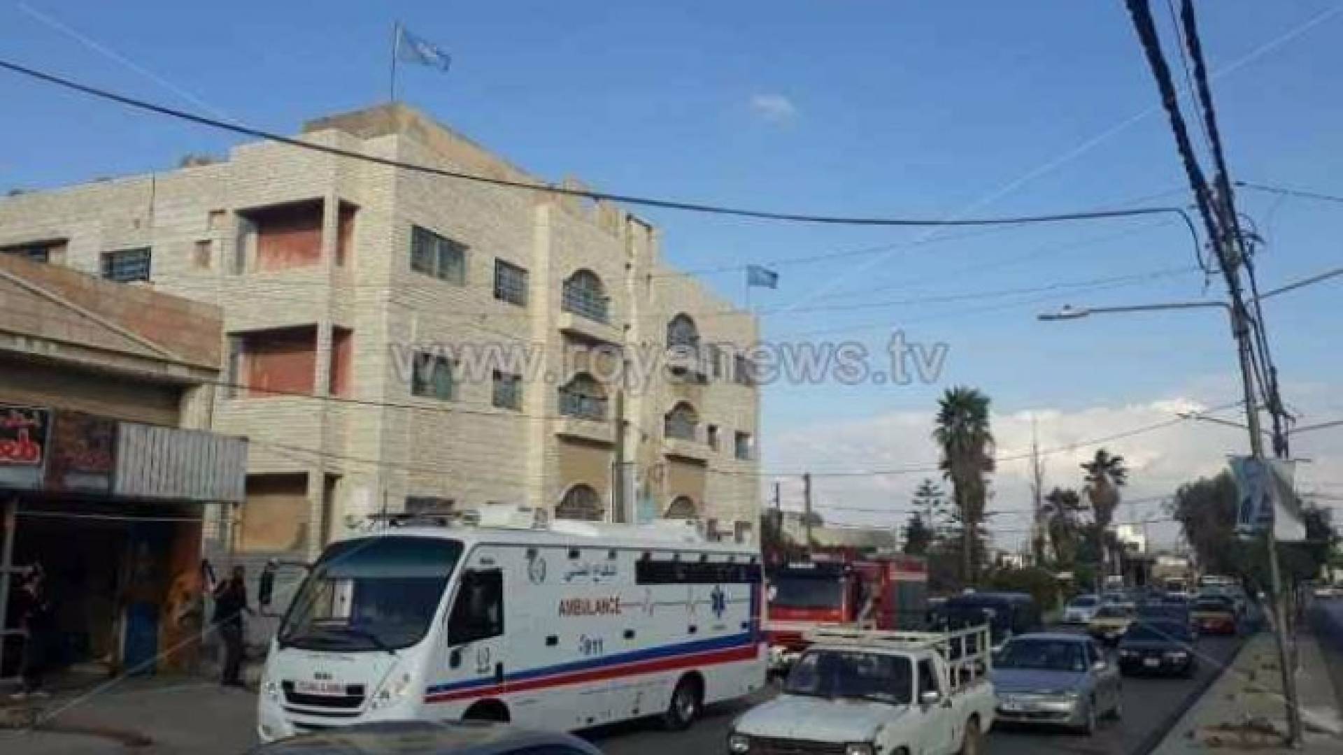 من جانب نقل الطلبة إلى المشفى