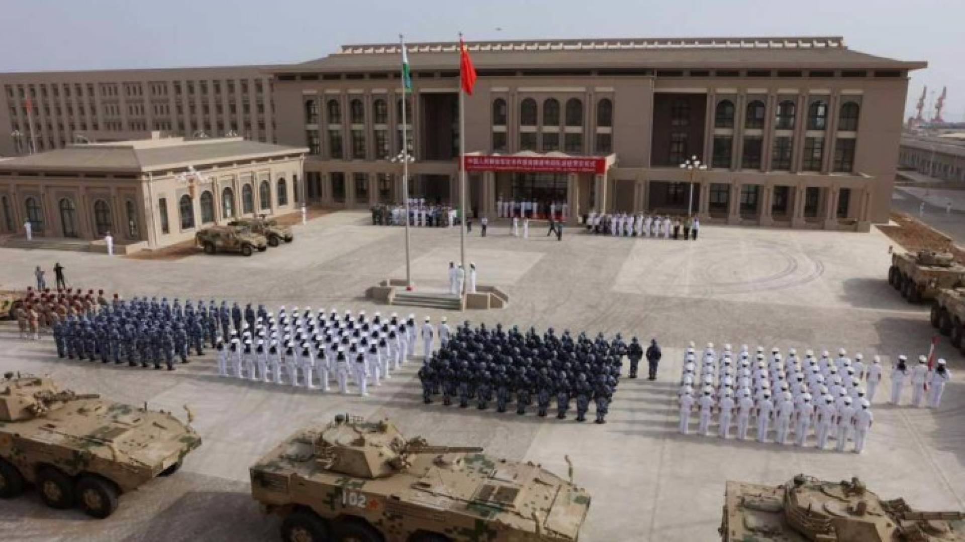 افتتاح القاعدة العسكرية الصينية في جيبوتي 