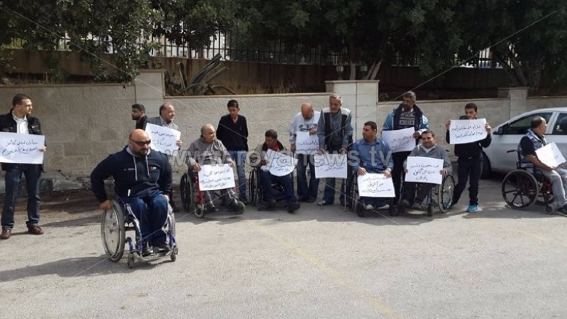 صورة من الوقفة الاحتجاجية