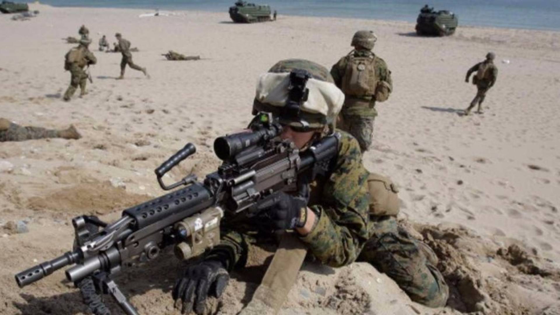 جندي أميركي في تدريب 