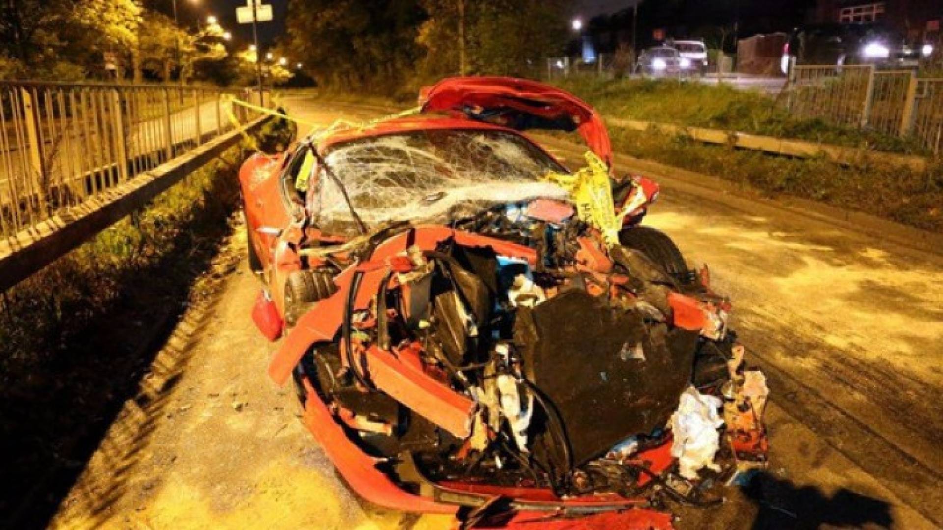 حالة السيارة بعد الحادث