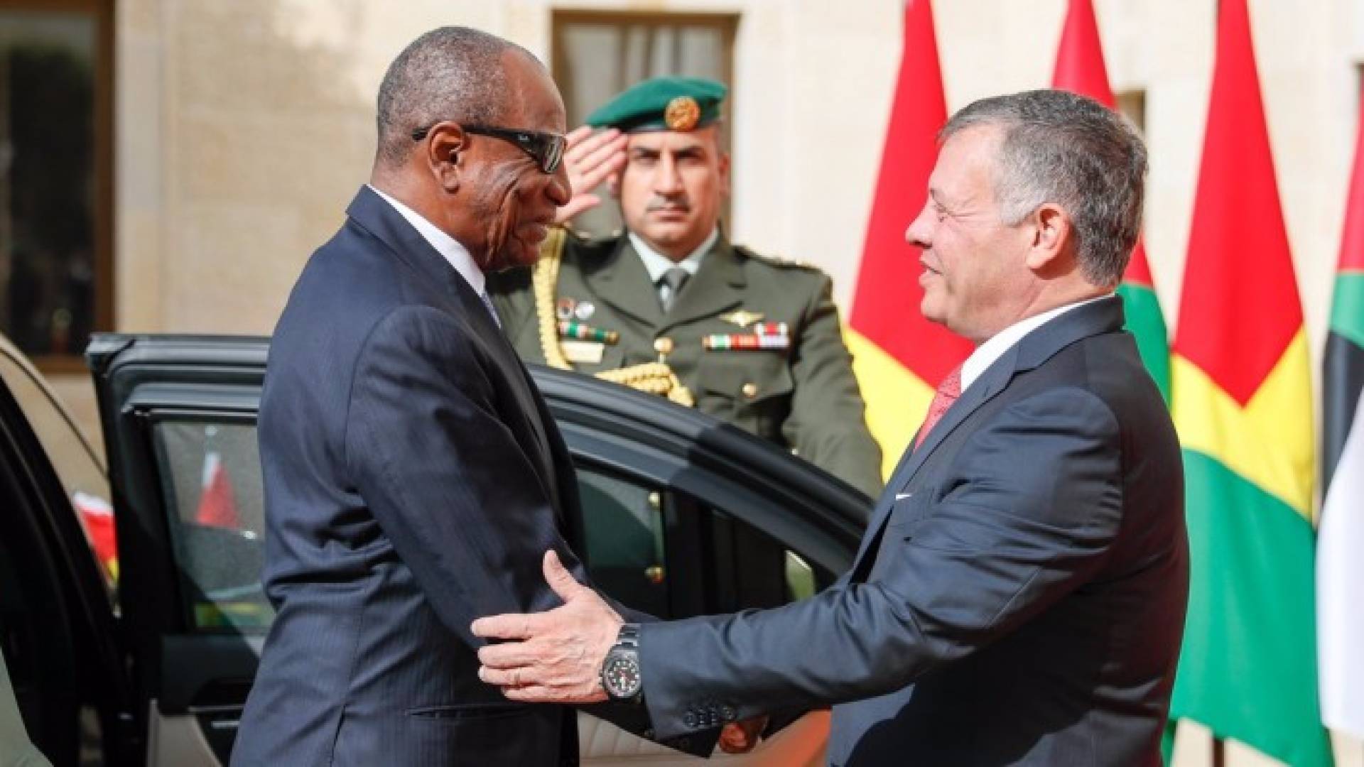 الملك عبدالله الثاني والرئيس الغيني