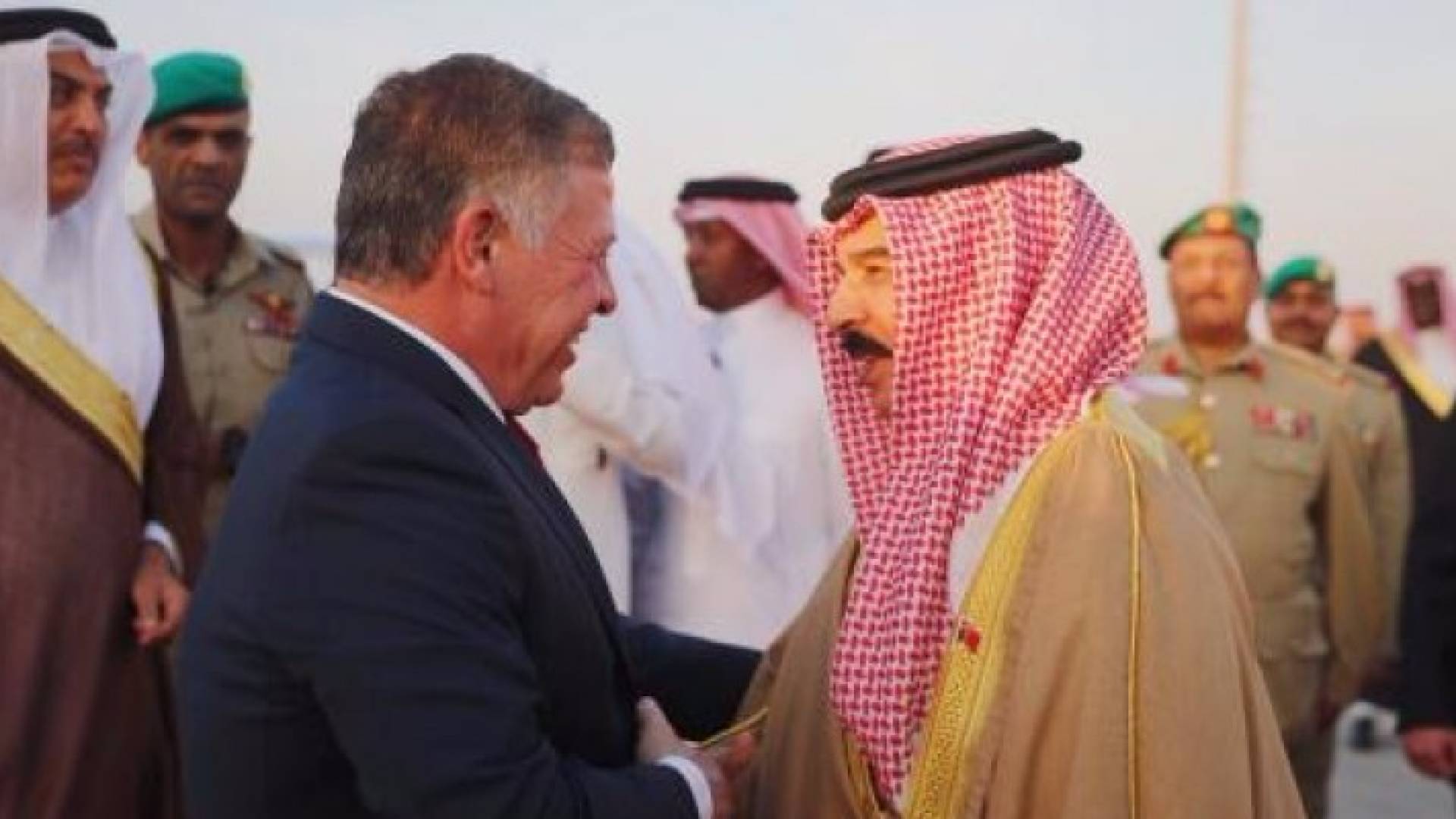 جانب من زيارة الملك الى البحرين 