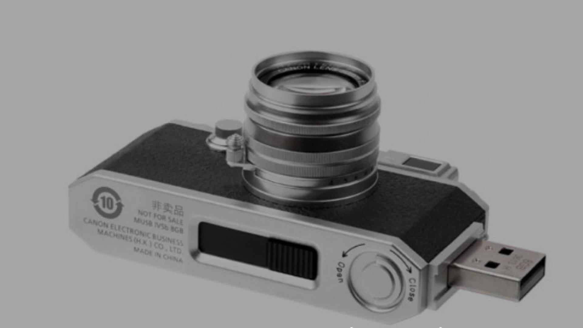 منوعات تقنية كانون تطلق وحدة تخزين فلاشية على شكل كاميرا