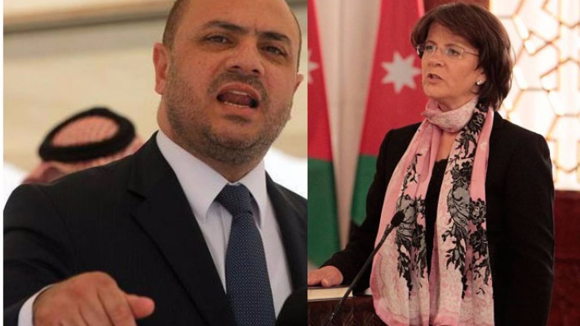وزيرا السياحة لينا عناب والأوقاف وائل عربيات