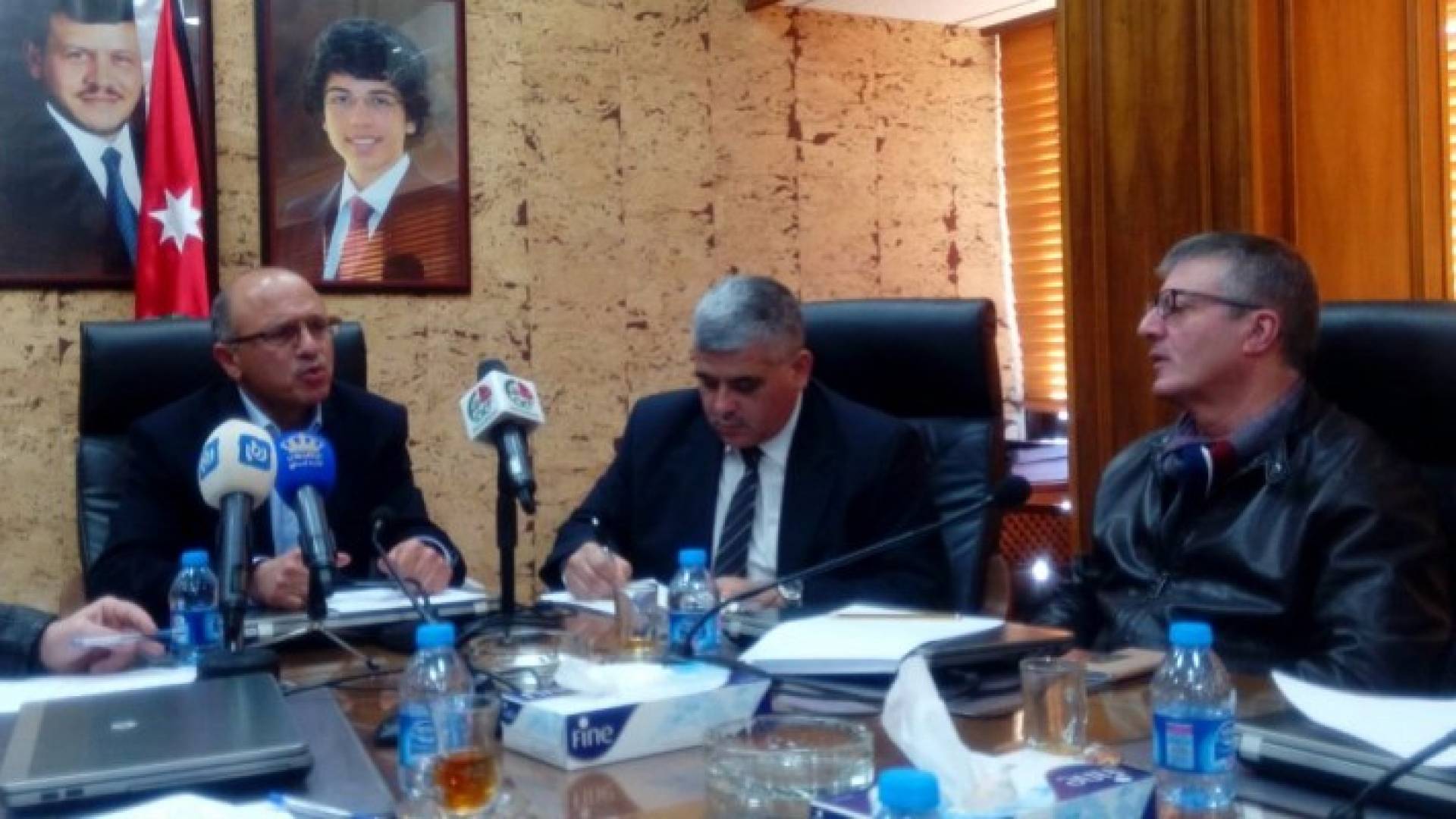 جانب من اللقاء الصحفي 