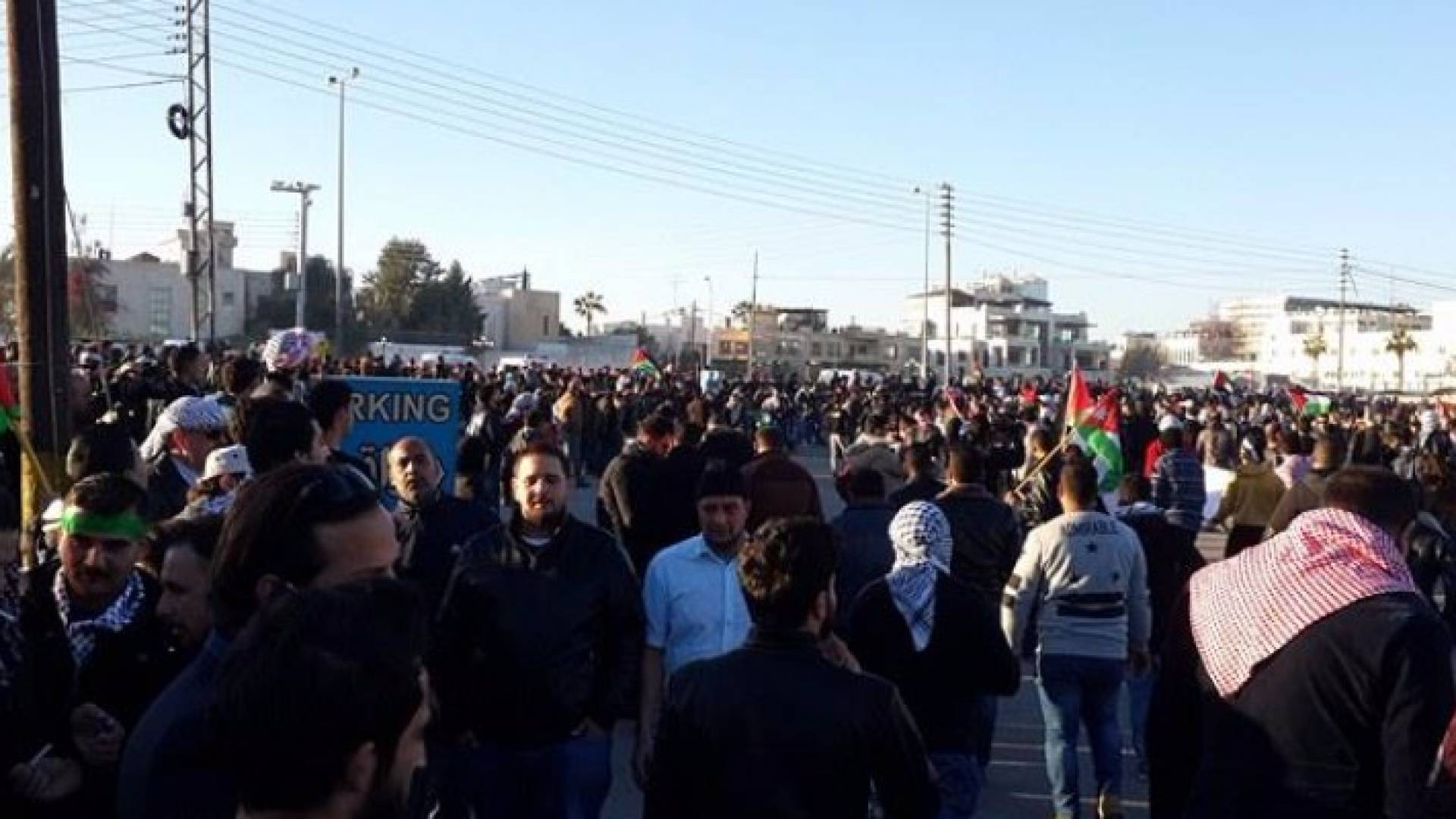 اعتصام أمام السفارة الأمريكية في عمان 