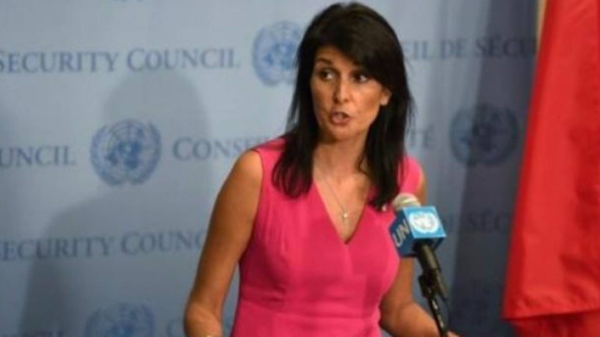 السفيرة الامريكية لدى الامم المتحدة نيكي هايلي 