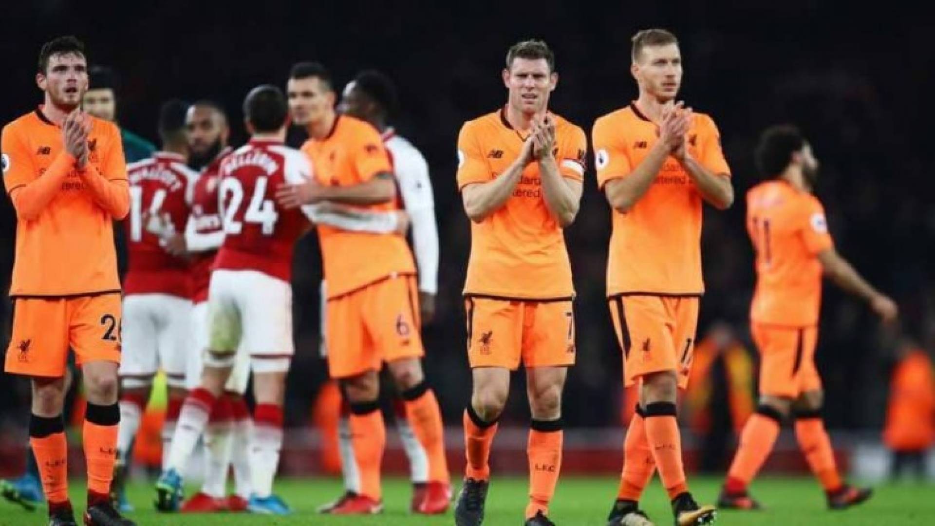 ملنر وزملاؤه عقب مباراة أرسنال