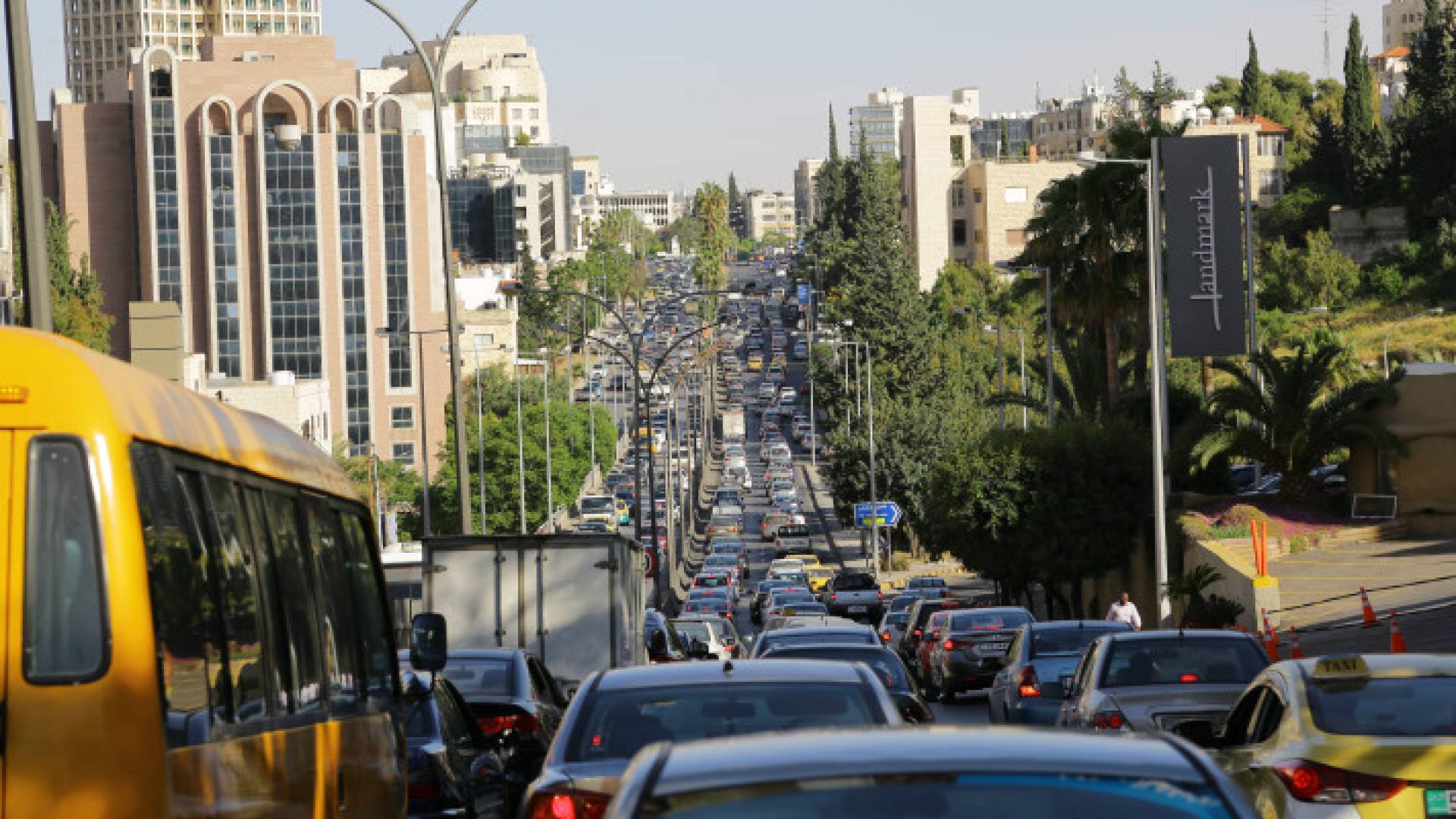 أزمة سير في العاصمة عمان