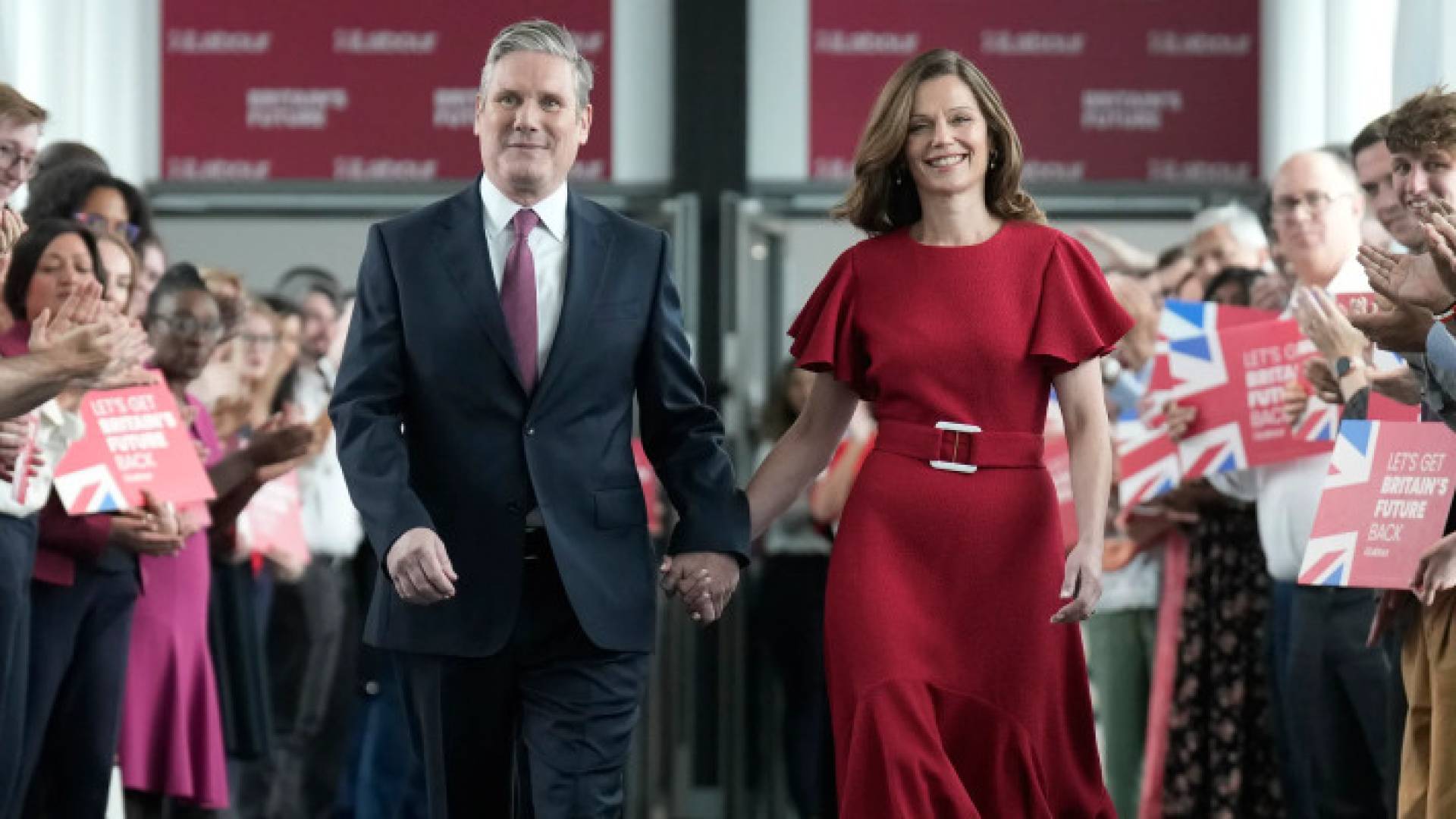 رئيس وزراء بريطانيا كير ستارمر وزوجته فيكتوريا ستارمر