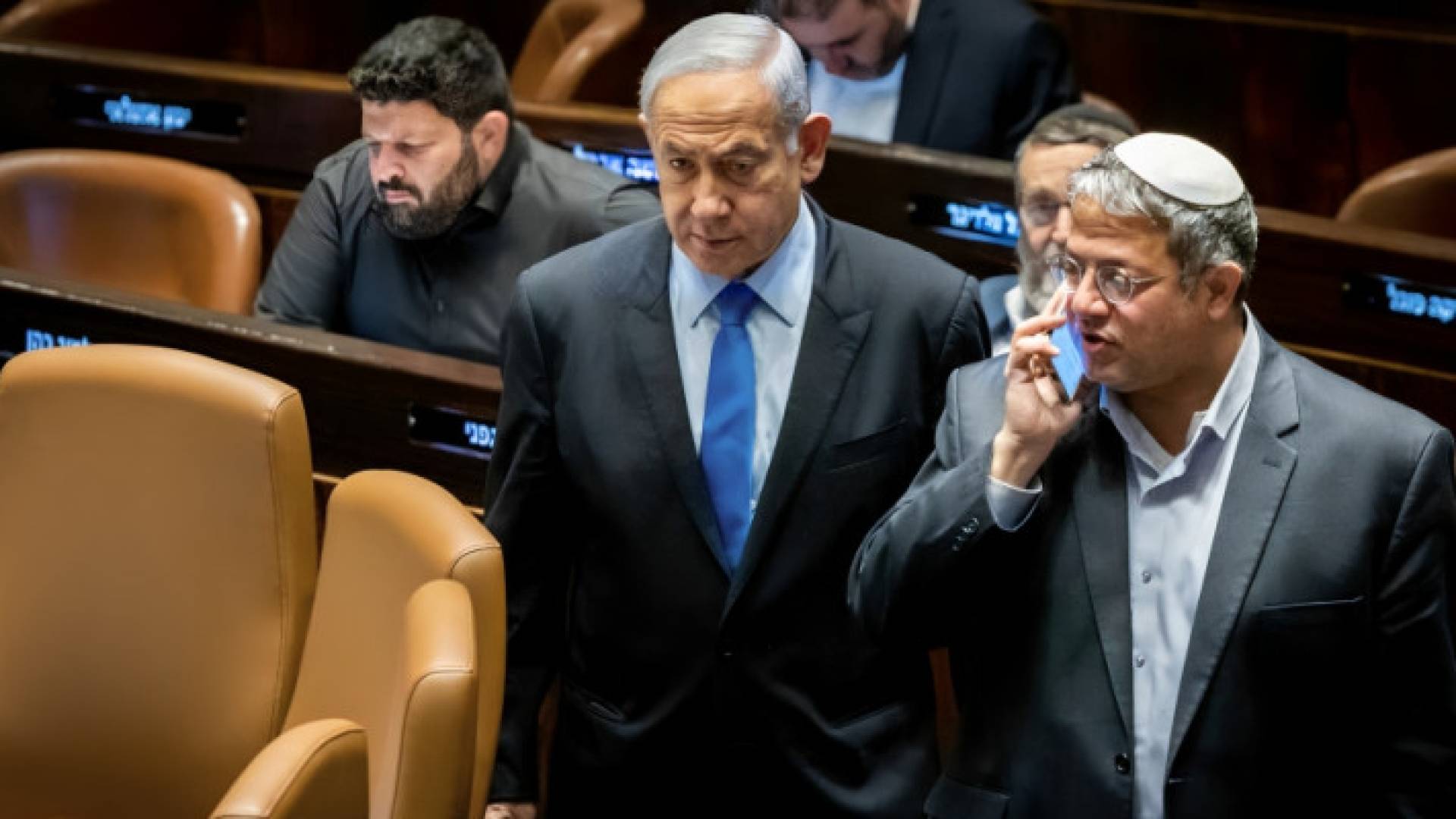 رئيس وزراء الاحتلال الإسرائيلي بنيامين نتنياهو ووزير الأمن القومي بحكومته إيتمار بن غفير