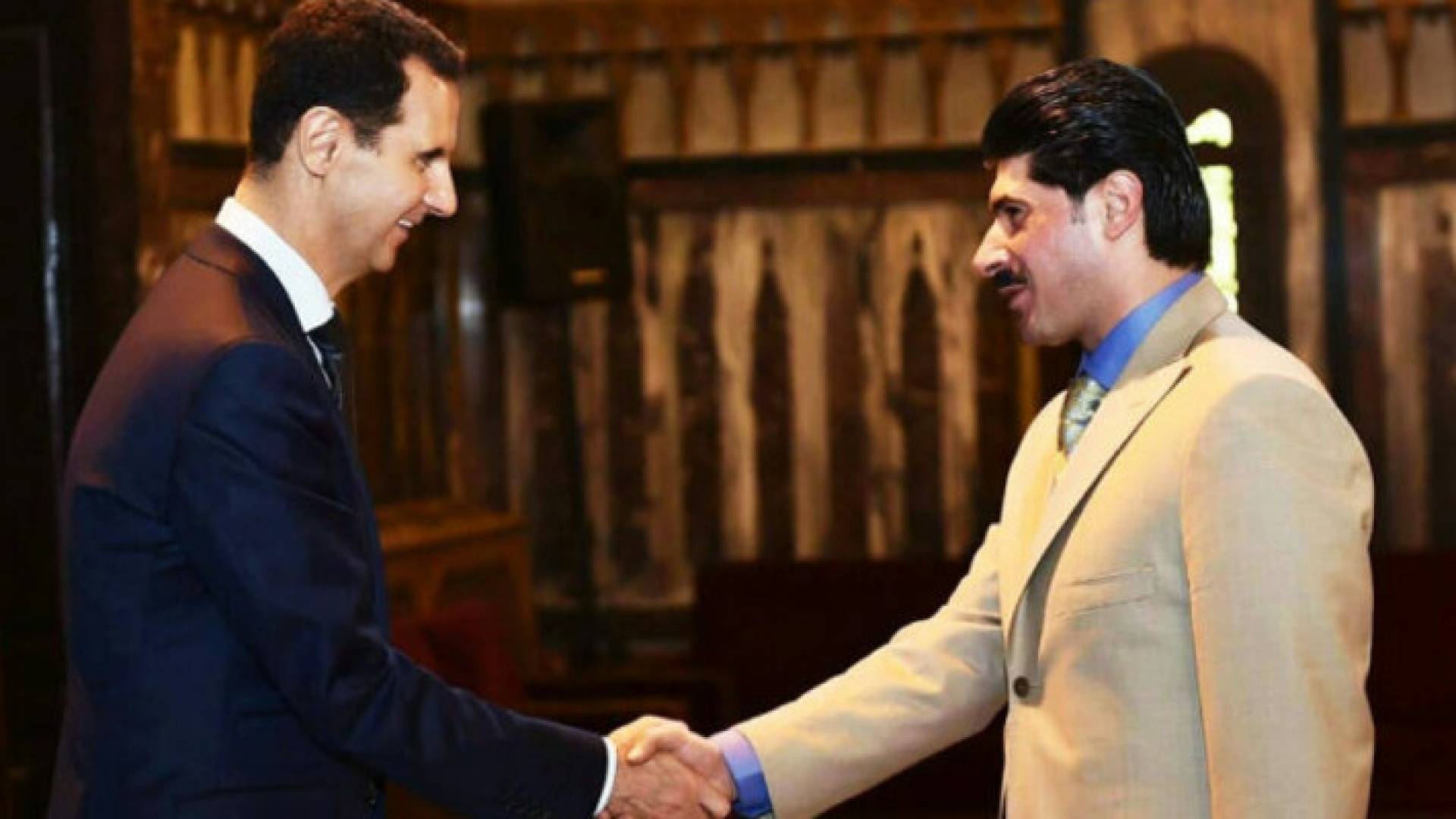 الرئيس السوري بشار الأسد ورجل الأعمال براء القاطرجي