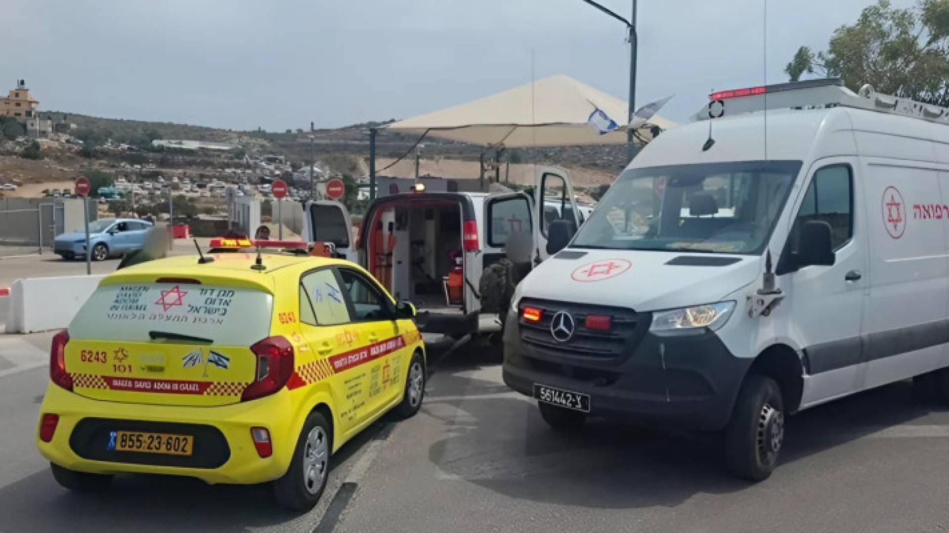 سيارة إسعاف تابعة للاحتلال الإسرائيلي