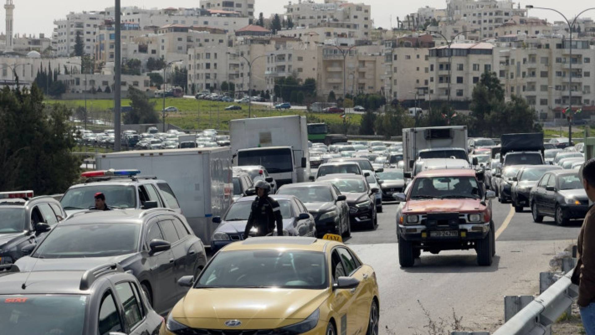 أزمة سير في العاصمة عمان