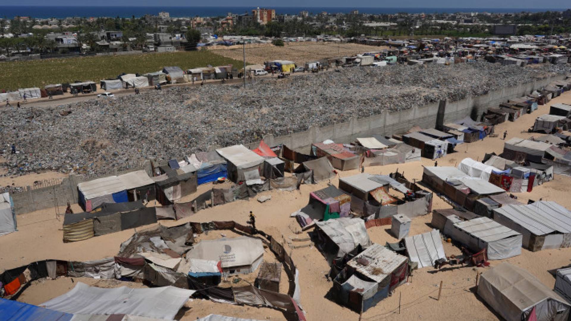 خيام النازحين في خان يونس