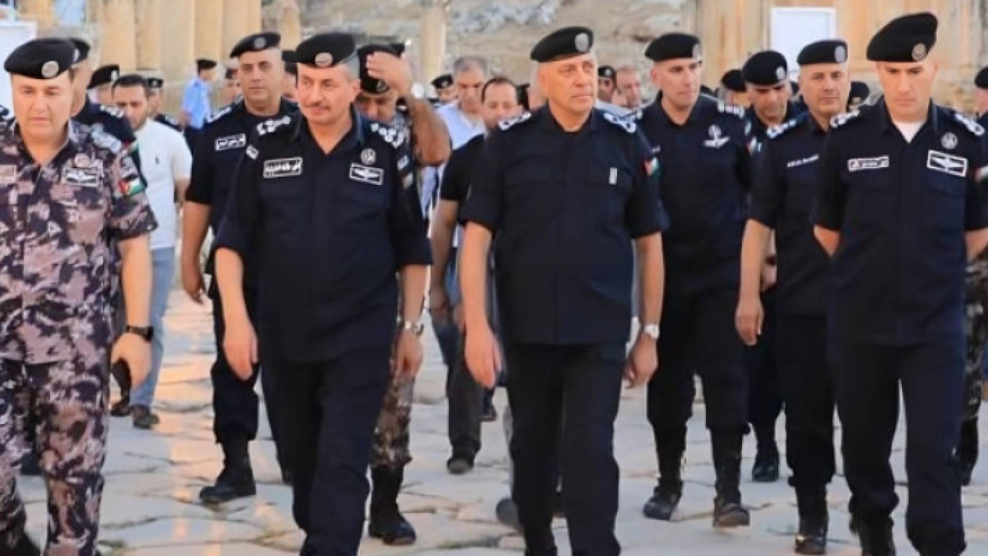 خلال تفقد مدير الأمن العام موقع مهرجان جرش