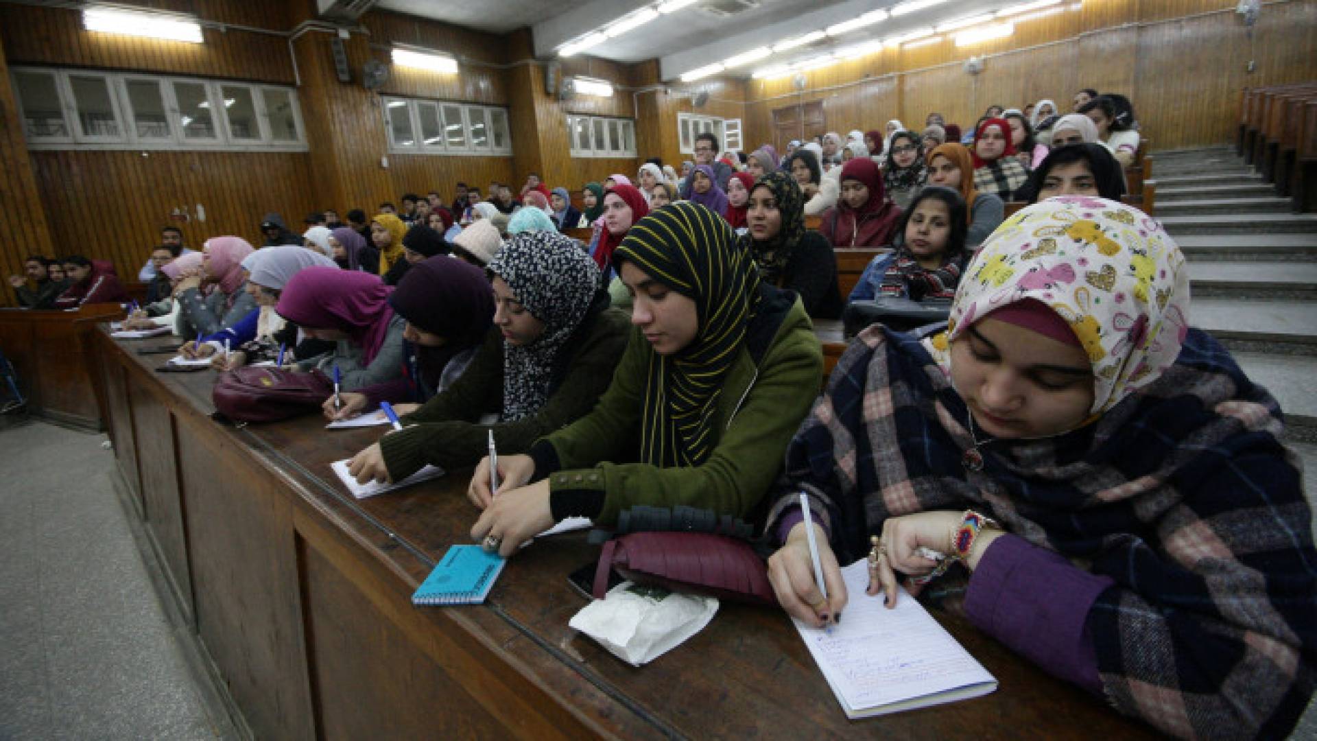 طالبات في إحدى الجامعات المصرية
