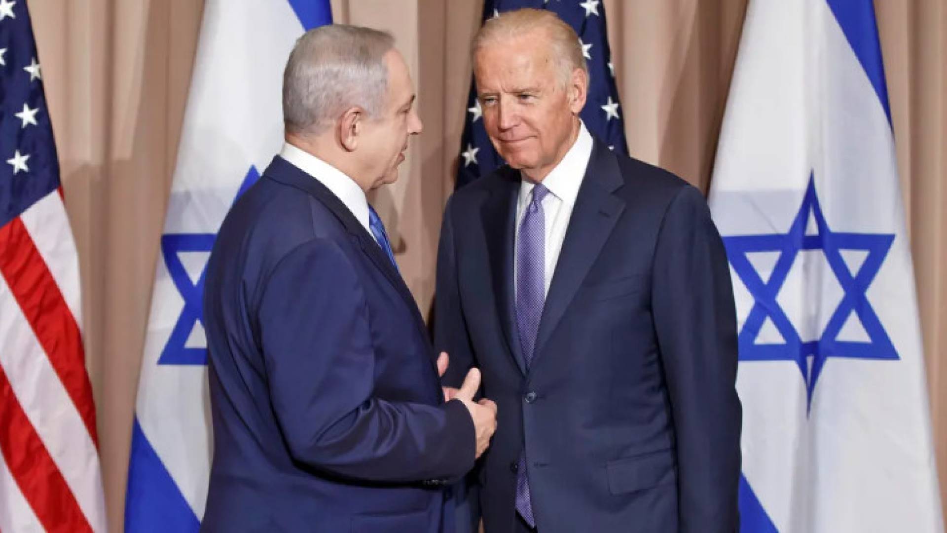 رئيس حكومة الاحتلال إسرائلي بنيامين نتنياهو والرئيس الأمريكي جو بايدن