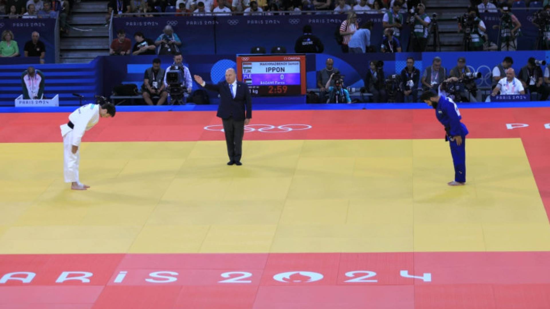 لاعب الجودو الفلسطيني فارس بدوي