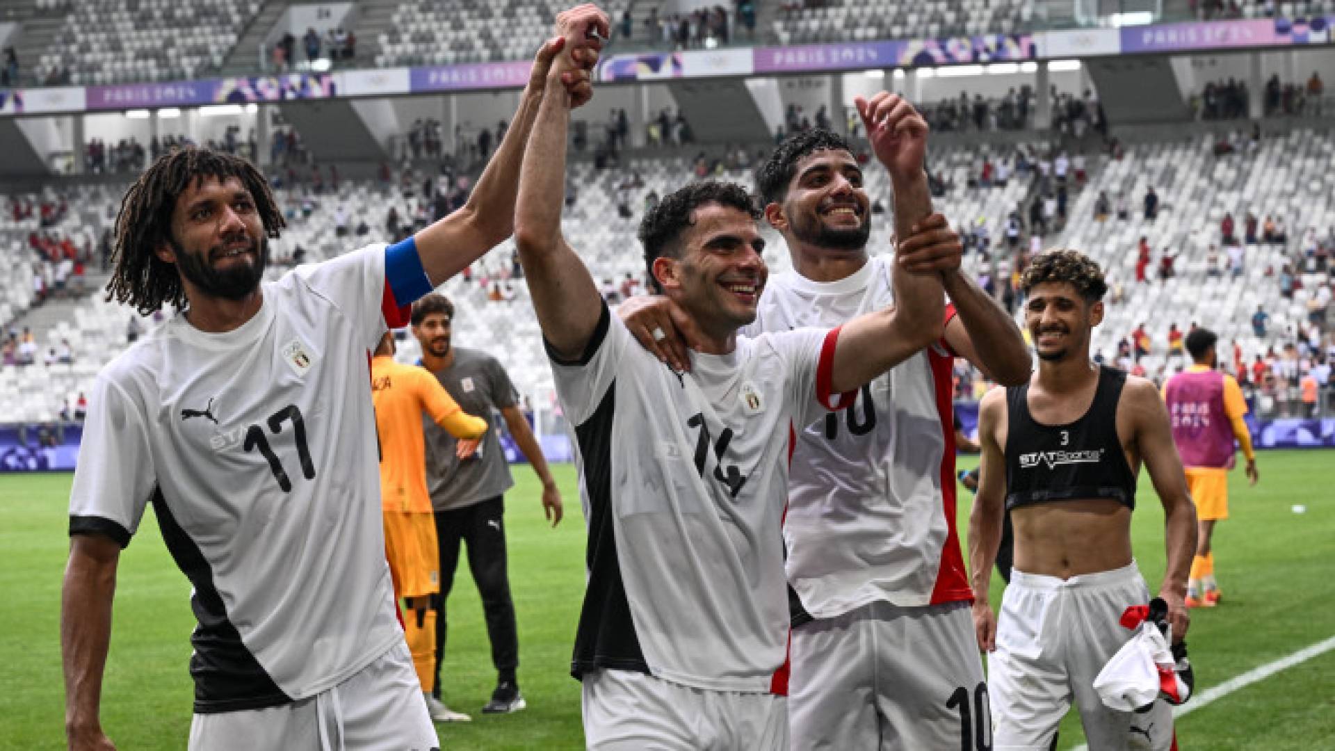 من مباراة منتخب مصر مع اسبانيا في أولمبياد باريس