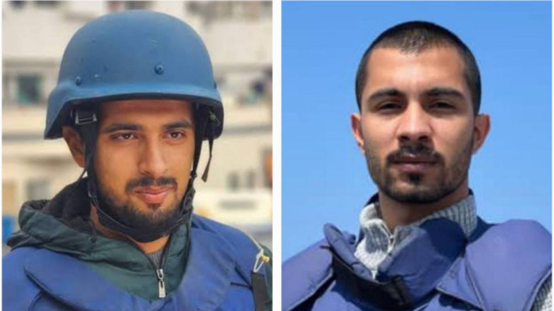 الصحفيان إسماعيل الغول ورامي الريفي