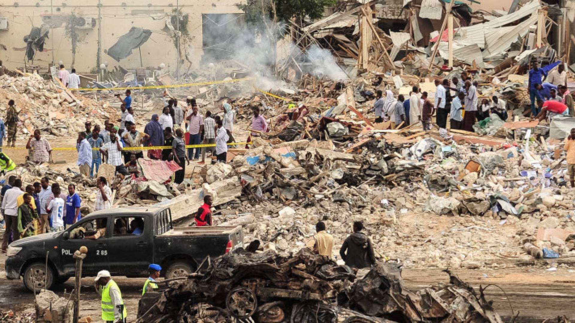 تفجير إرهابي سابق في العاصمة الصومالية مقديشو