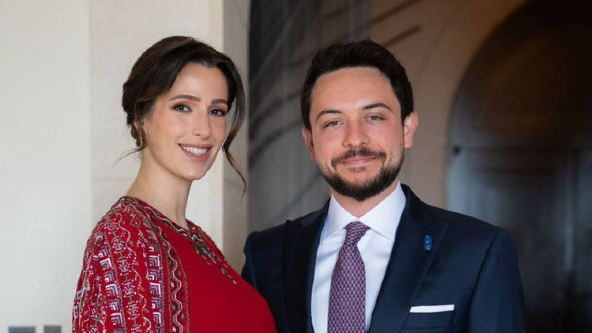 سمو ولي العهد الامير الحسين بن عبدالله وسمو الأميرة رجوة الحسين
