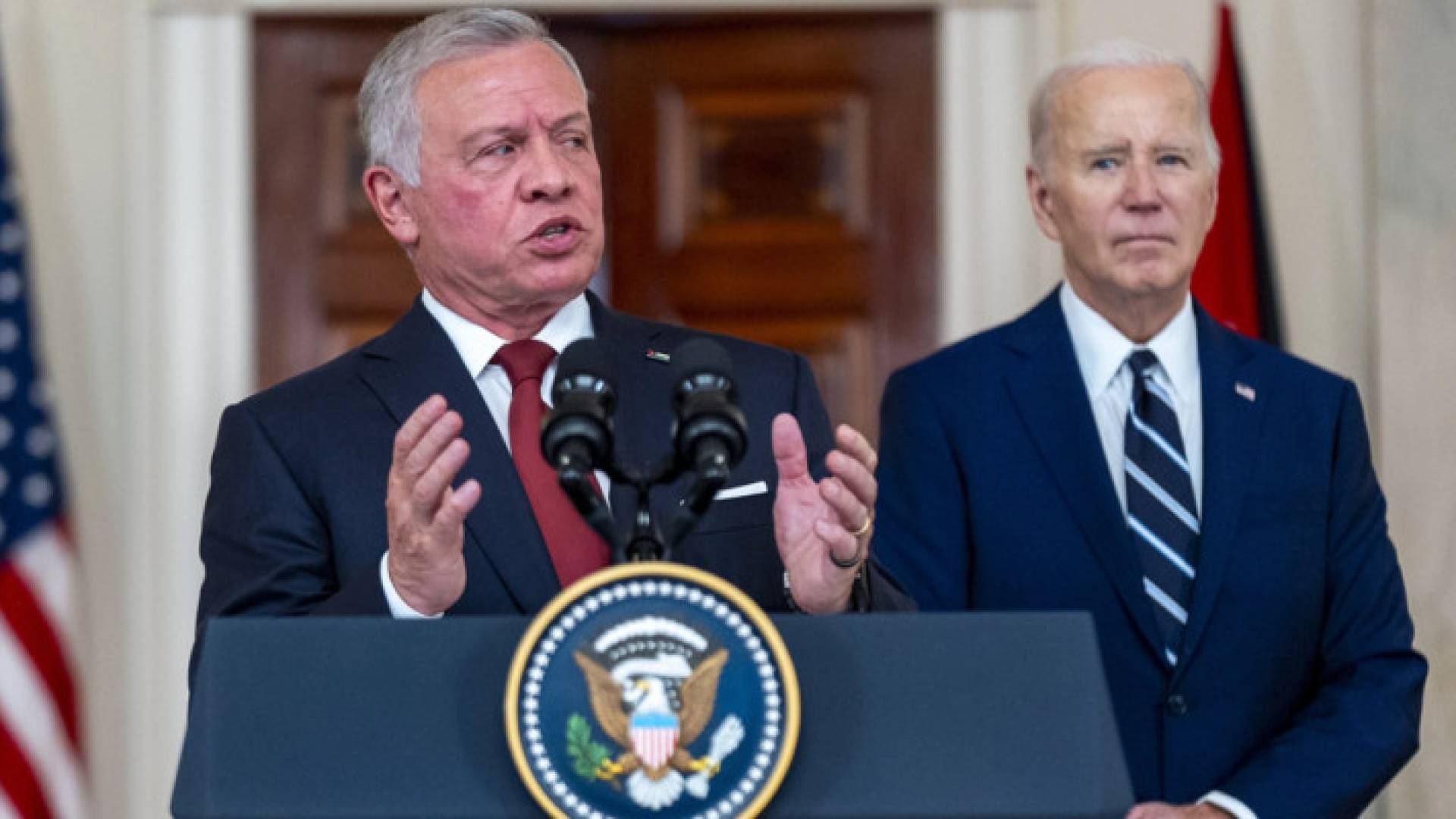 الملك عبدالله الثاني والرئيس الأمريكي جو بايدن