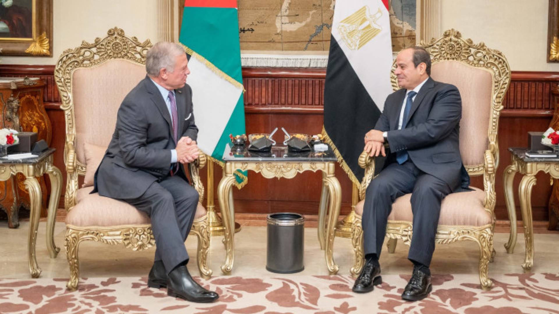 جلالة الملك عبد الله الثاني والرئيس المصري عبد الفتاح السيسي