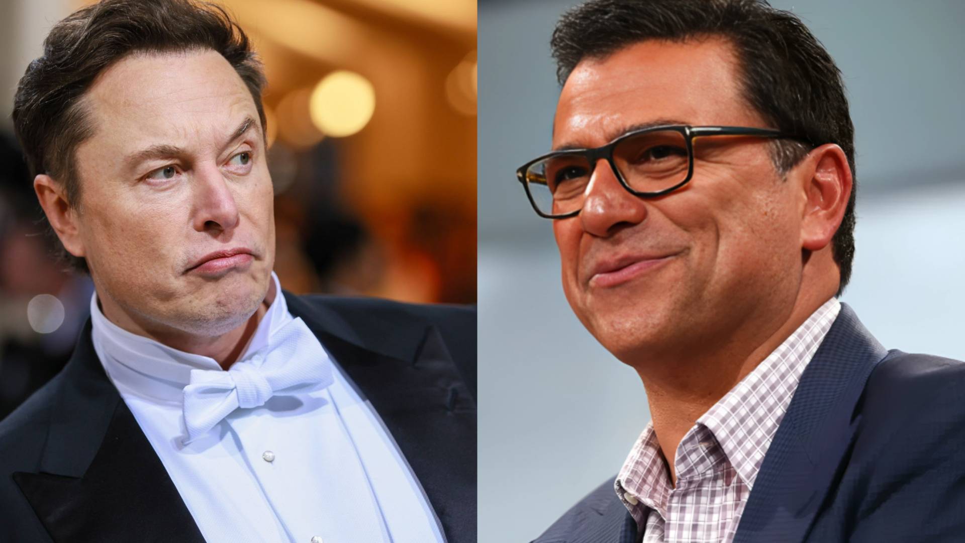 رئيس مجلس الإدارة السابق لشركة "إكس" (يمينا)، والملياردير الأمريكي ماسك (يسارا)