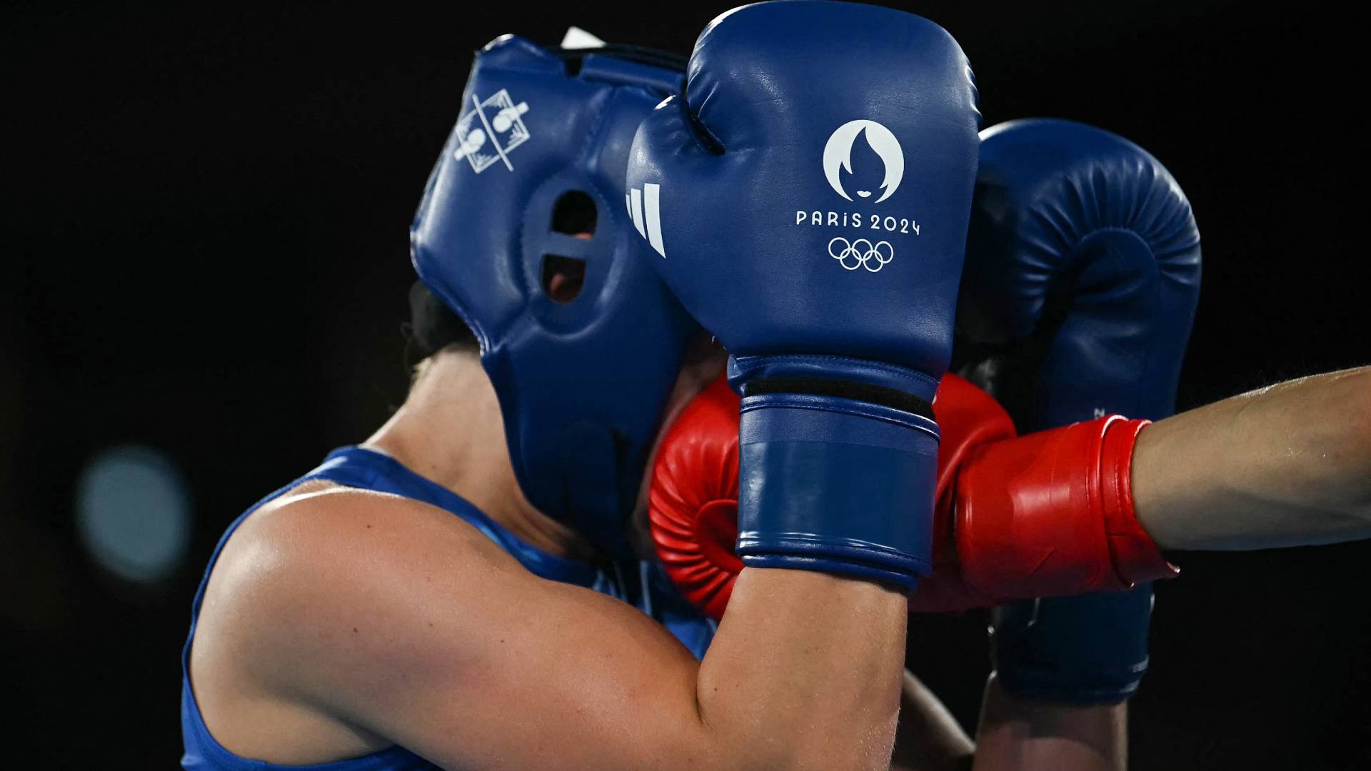 جانب من مباراة ملاكمة ضمن أولمبياد باريس 2024