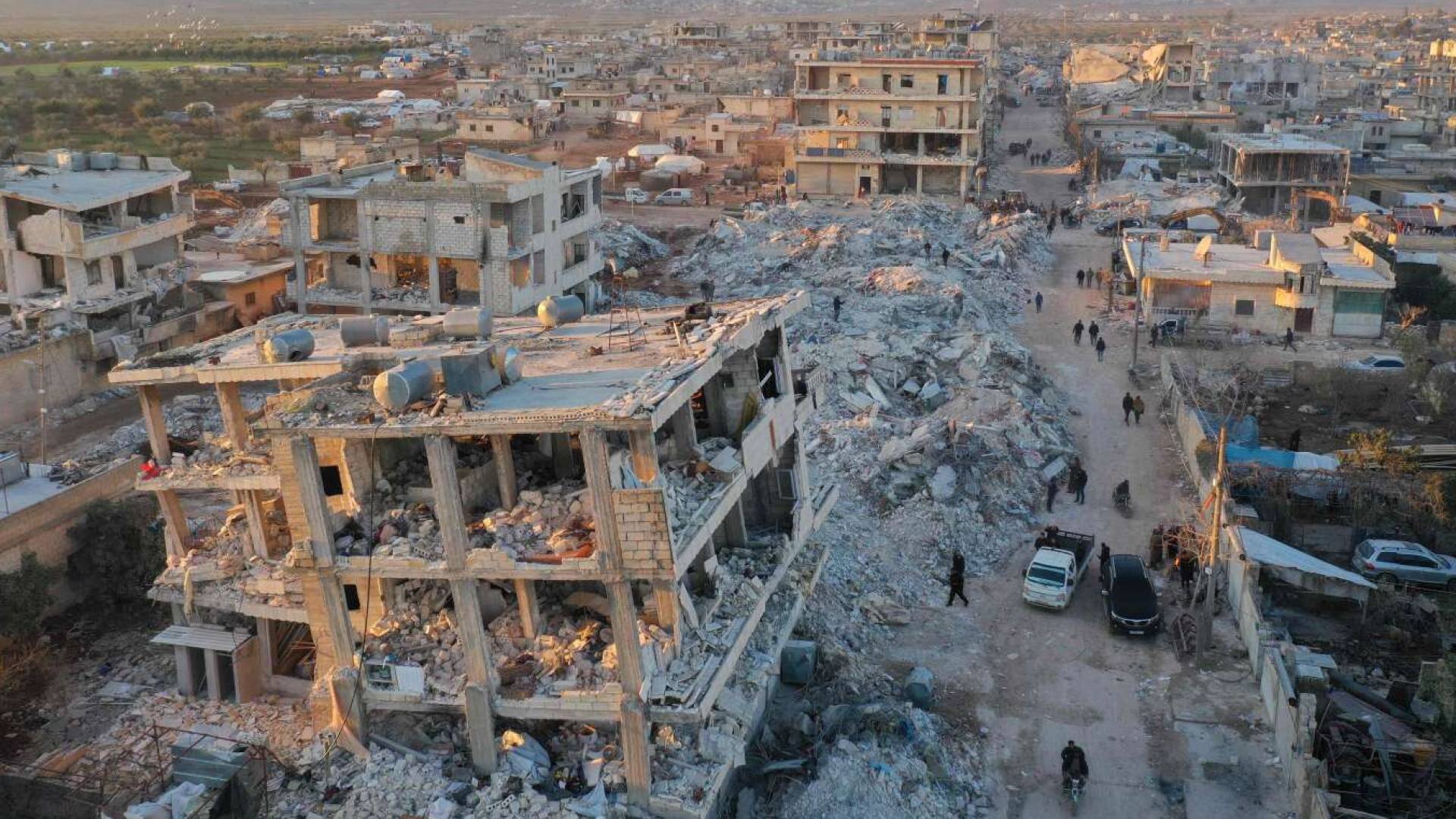منازل مدمرة في سوريا بفعل زلزال - أرشيفية