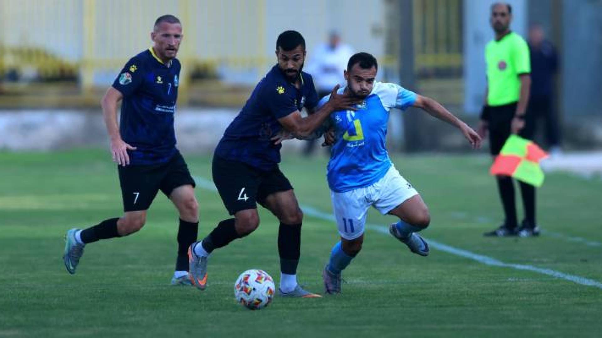 من مباراة الفيصلي والسلط ضمن الجولة الثانية من دوري المحترفين