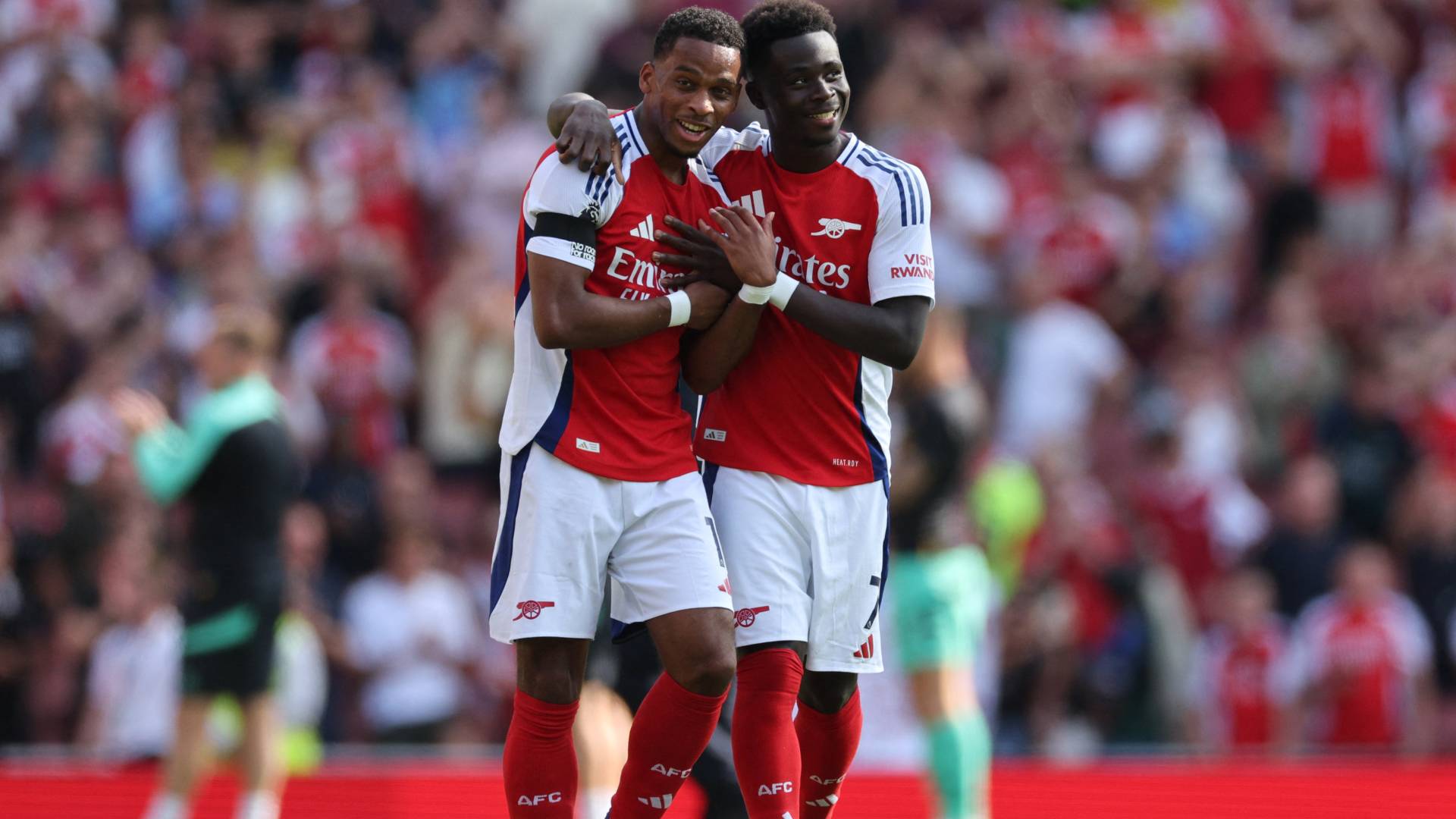 من مباراة آرسنال ووولفرهامبتون في الجولة الأولى من الدوري الانجليزي