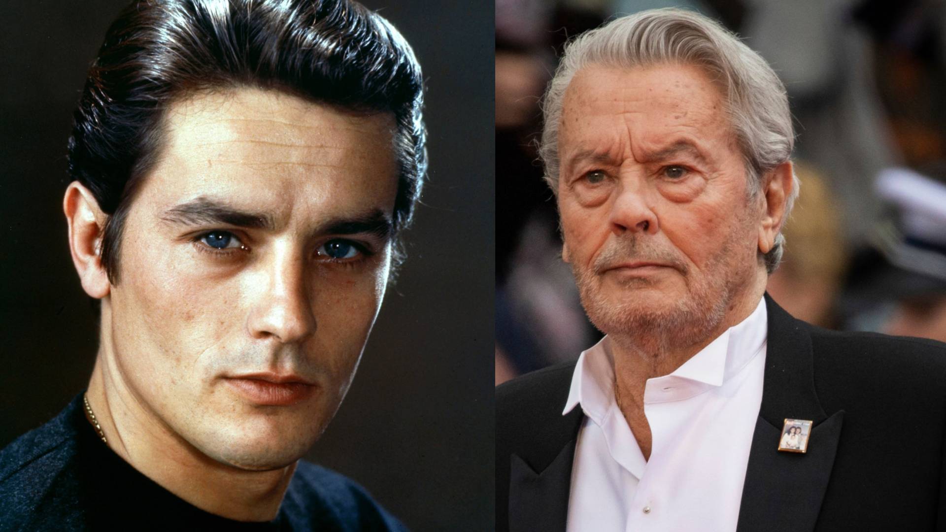 النجم السينمائي ألان ديلون مع مرور الزمن