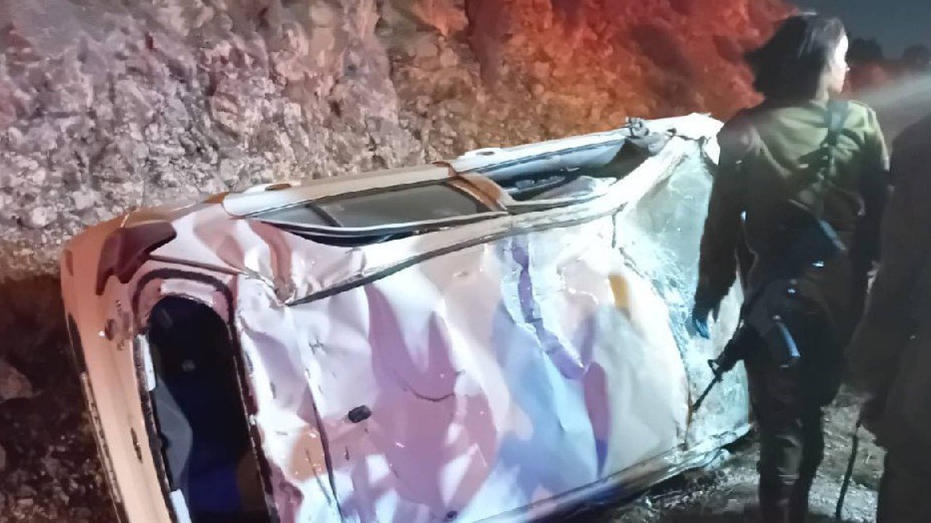 انقلاب المركبة أثناء المطاردة