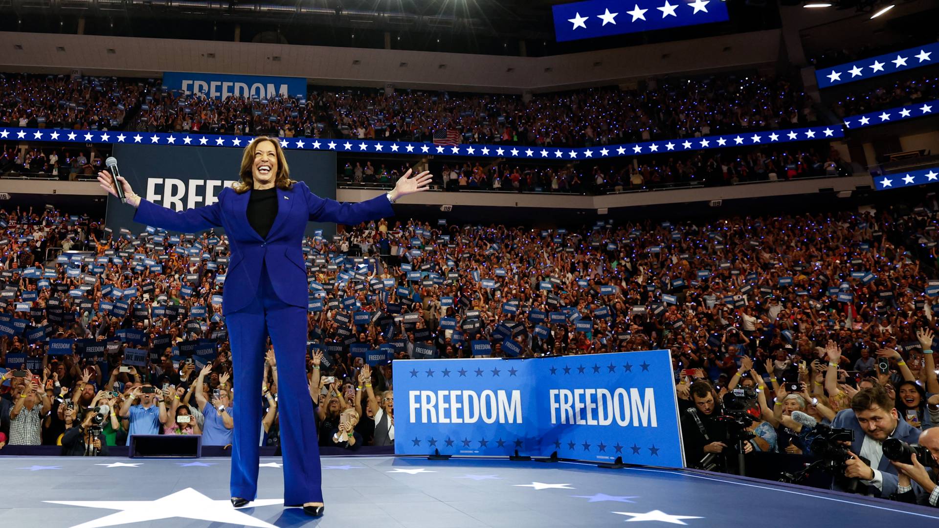 نائبة الرئيس الأمريكي ومرشحة الرئاسة الديمقراطية كامالا هاريس