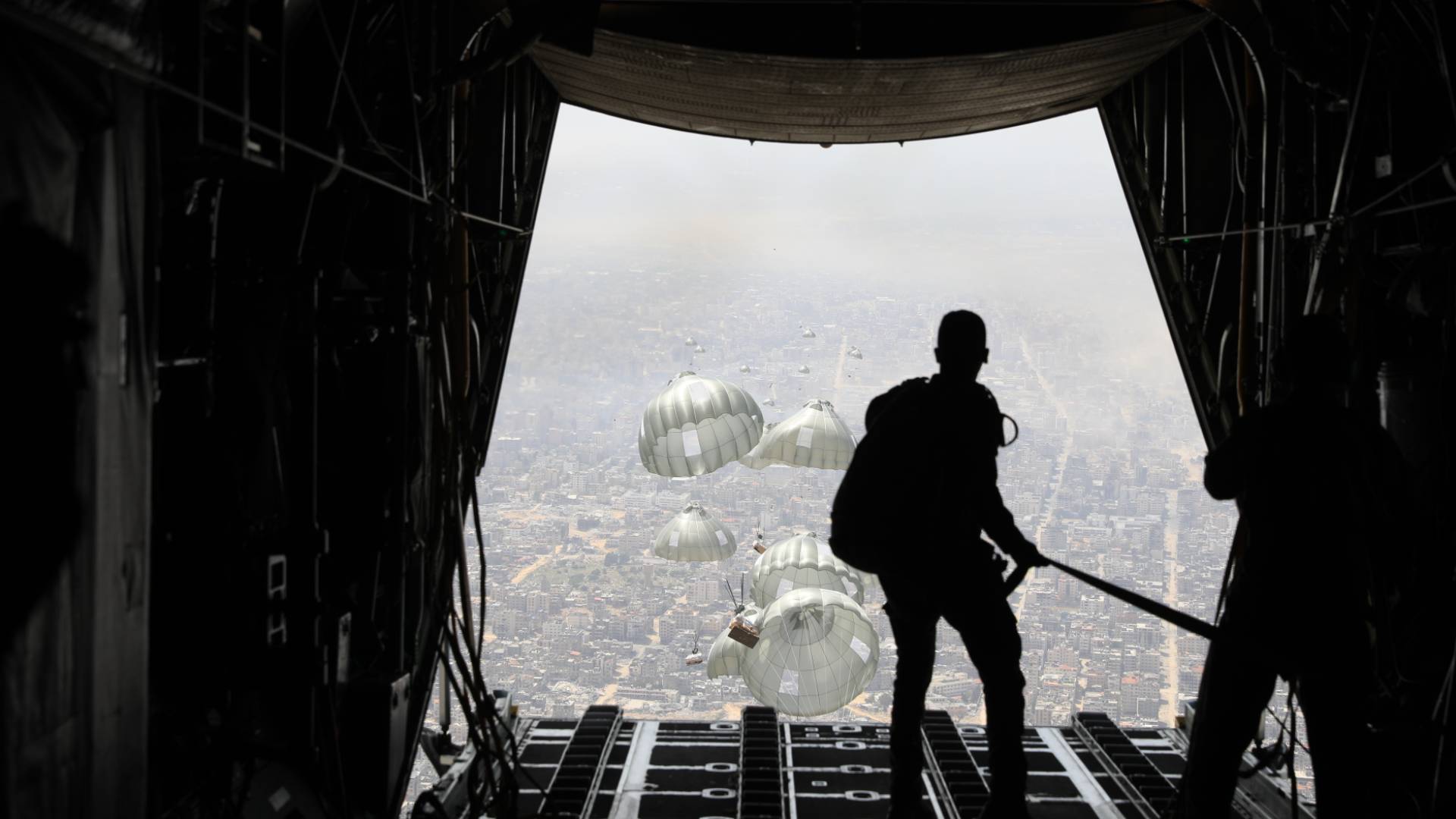 انزال جوي أردني إغاثي لغزة