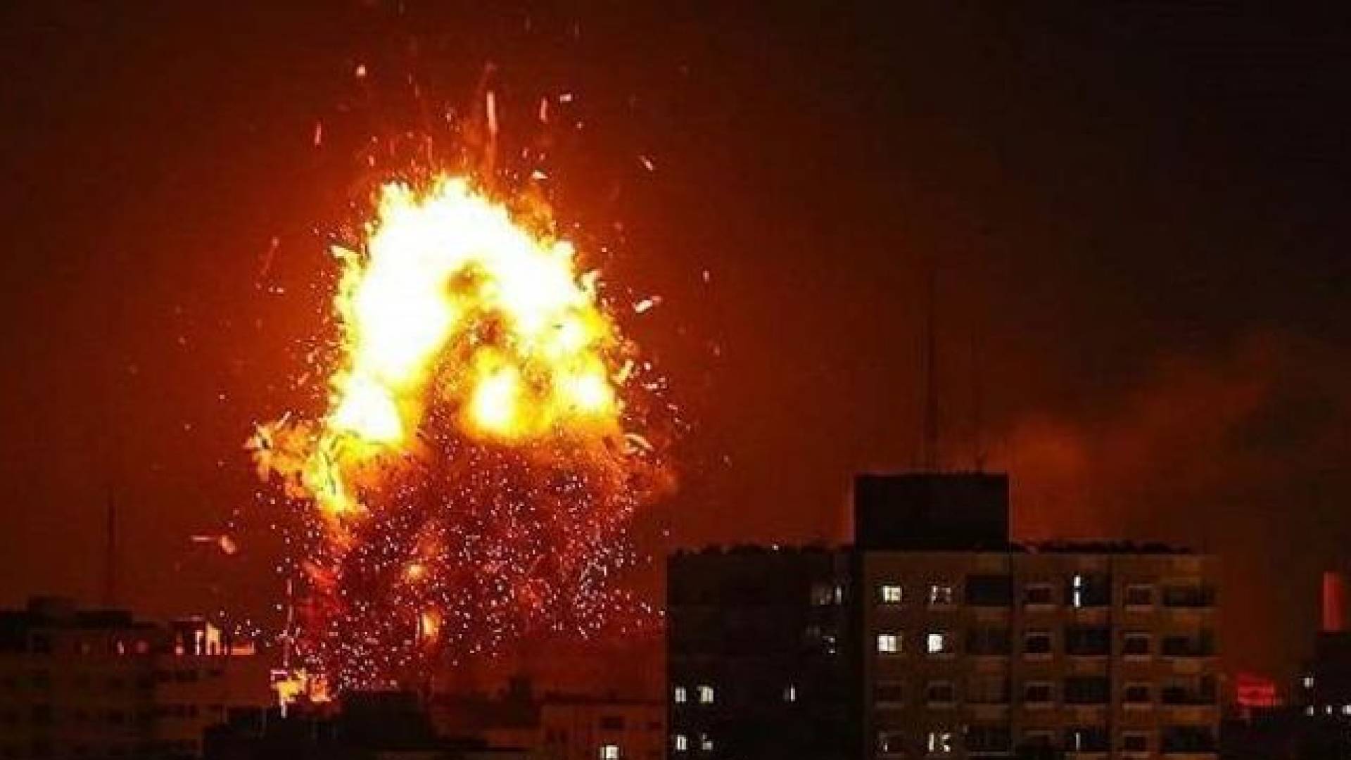 قصف على منطقة في فلسطين "أرشيفية"