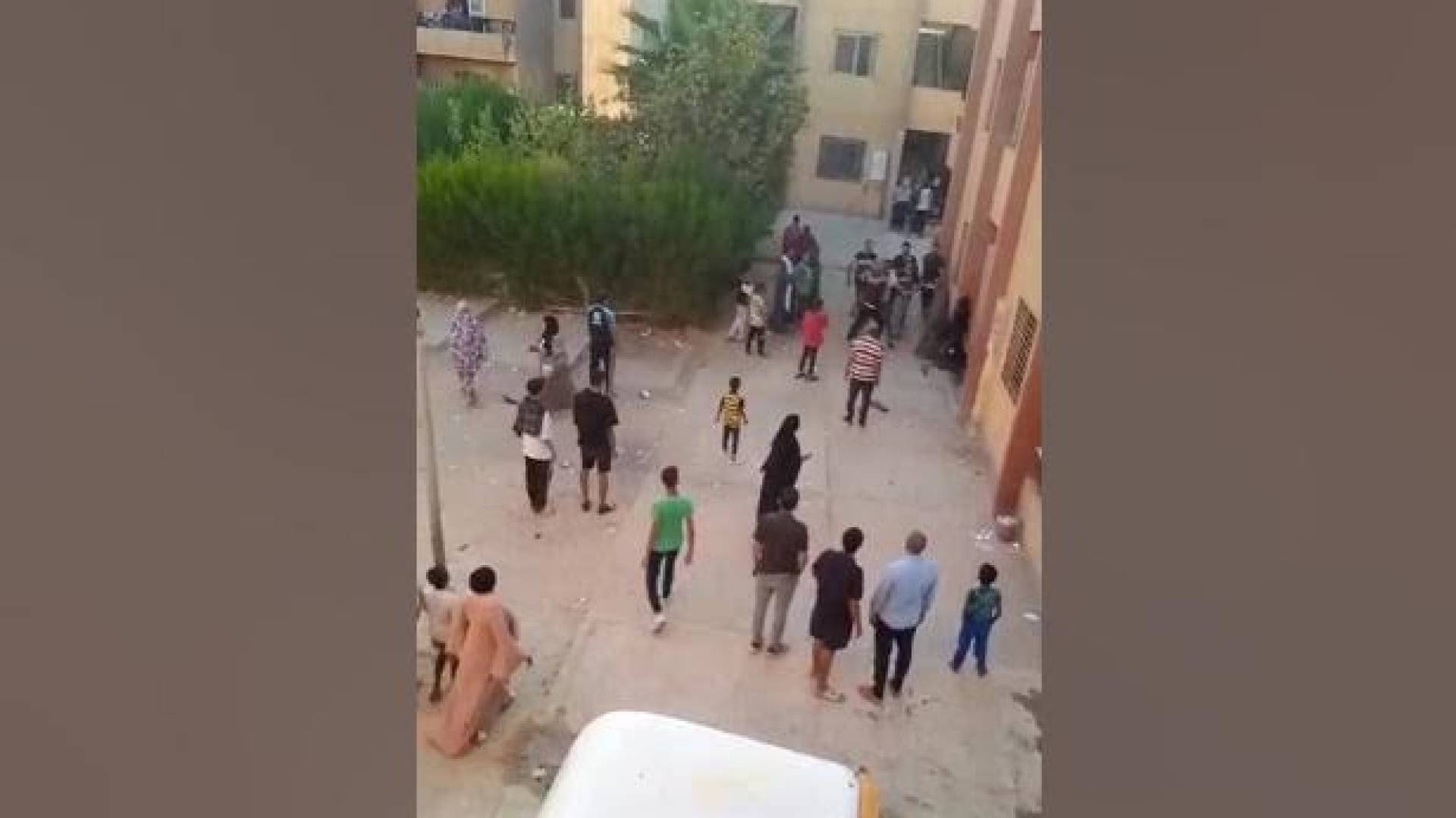 صورة من فيديو متداول لمشاجرة في مصر