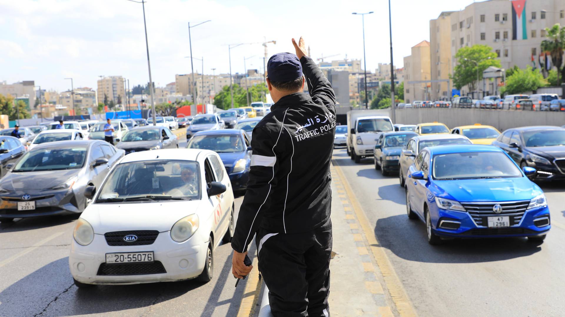 شرطي سير في العاصمة عمان