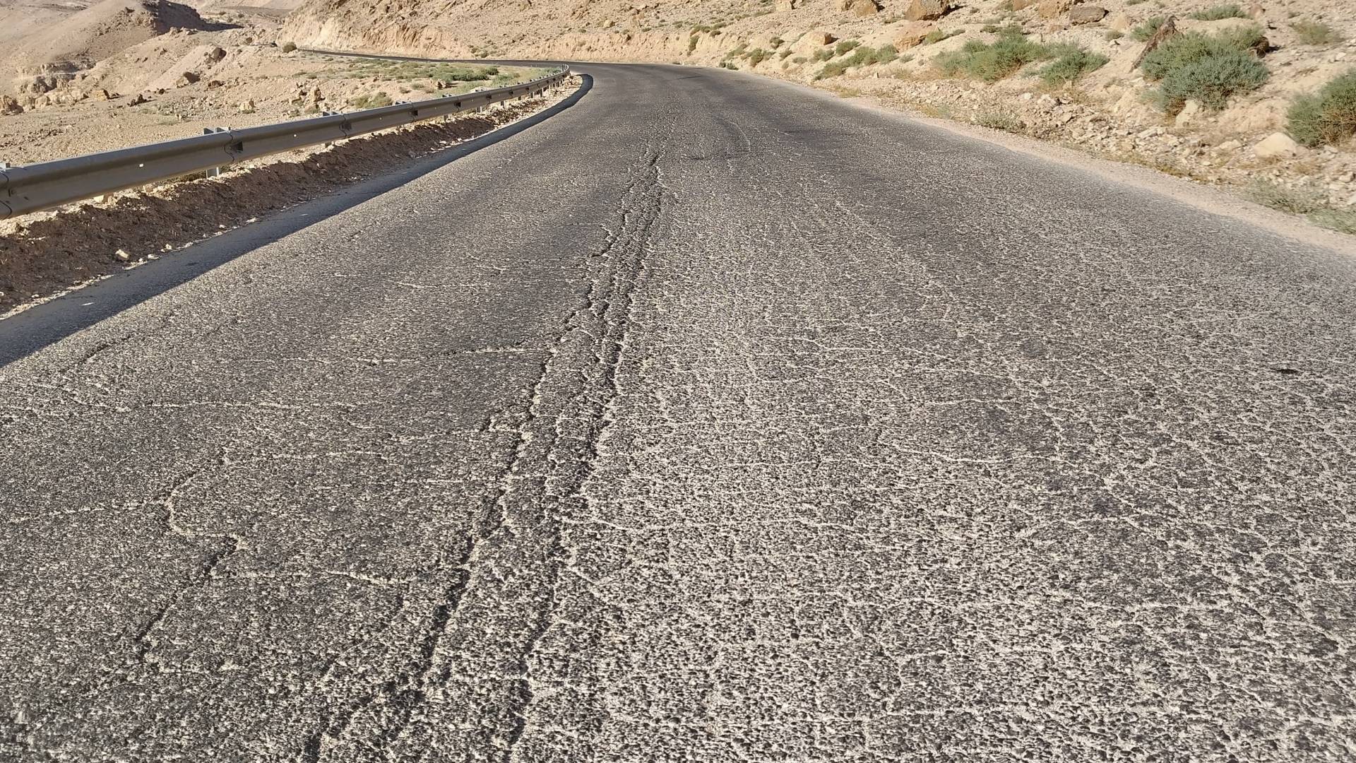 أحد الطرق في جنوب الأردن