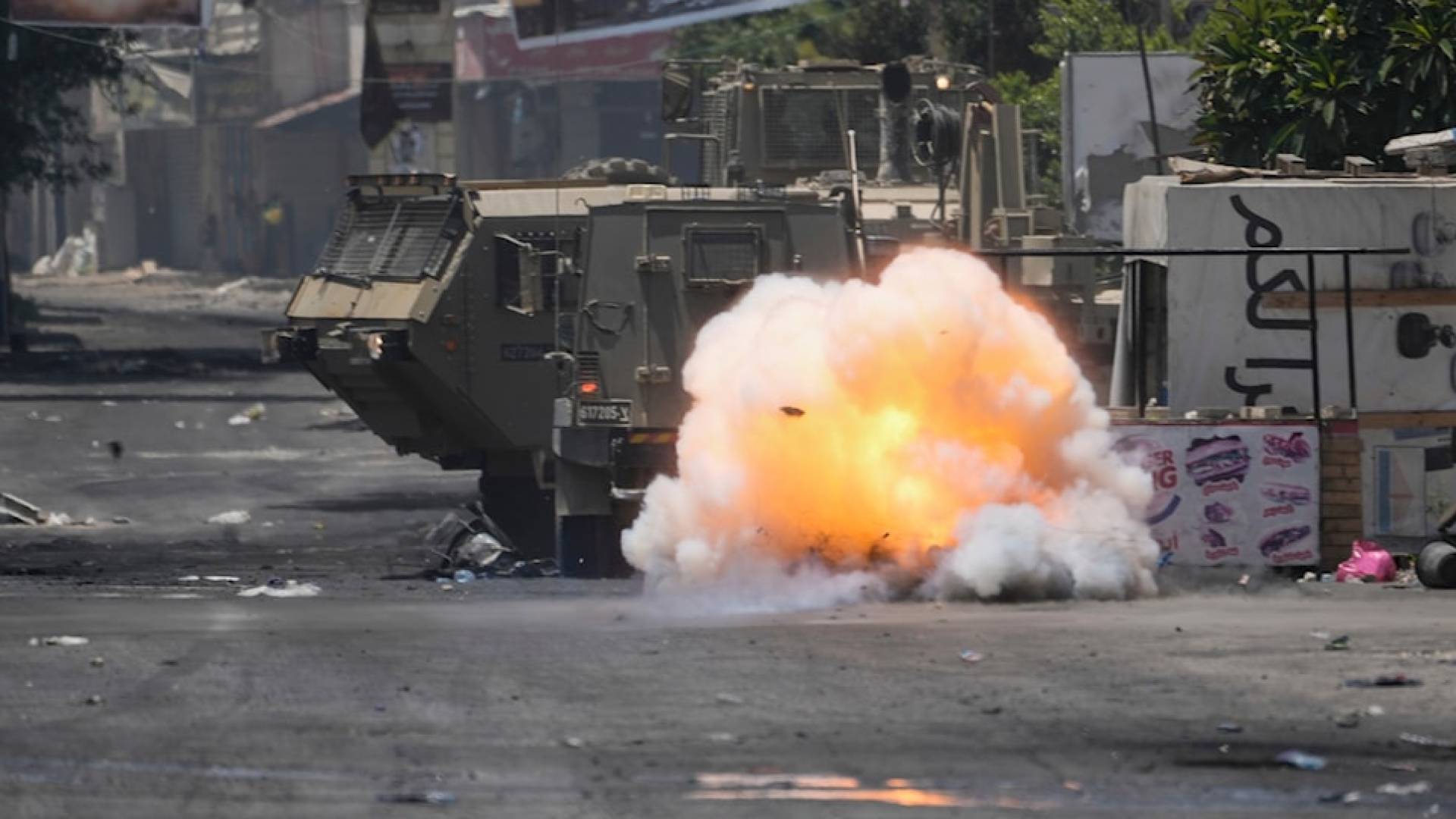 انفجار عبوة ناسفة بآلية عسكرية في جنين "أرشيفية"