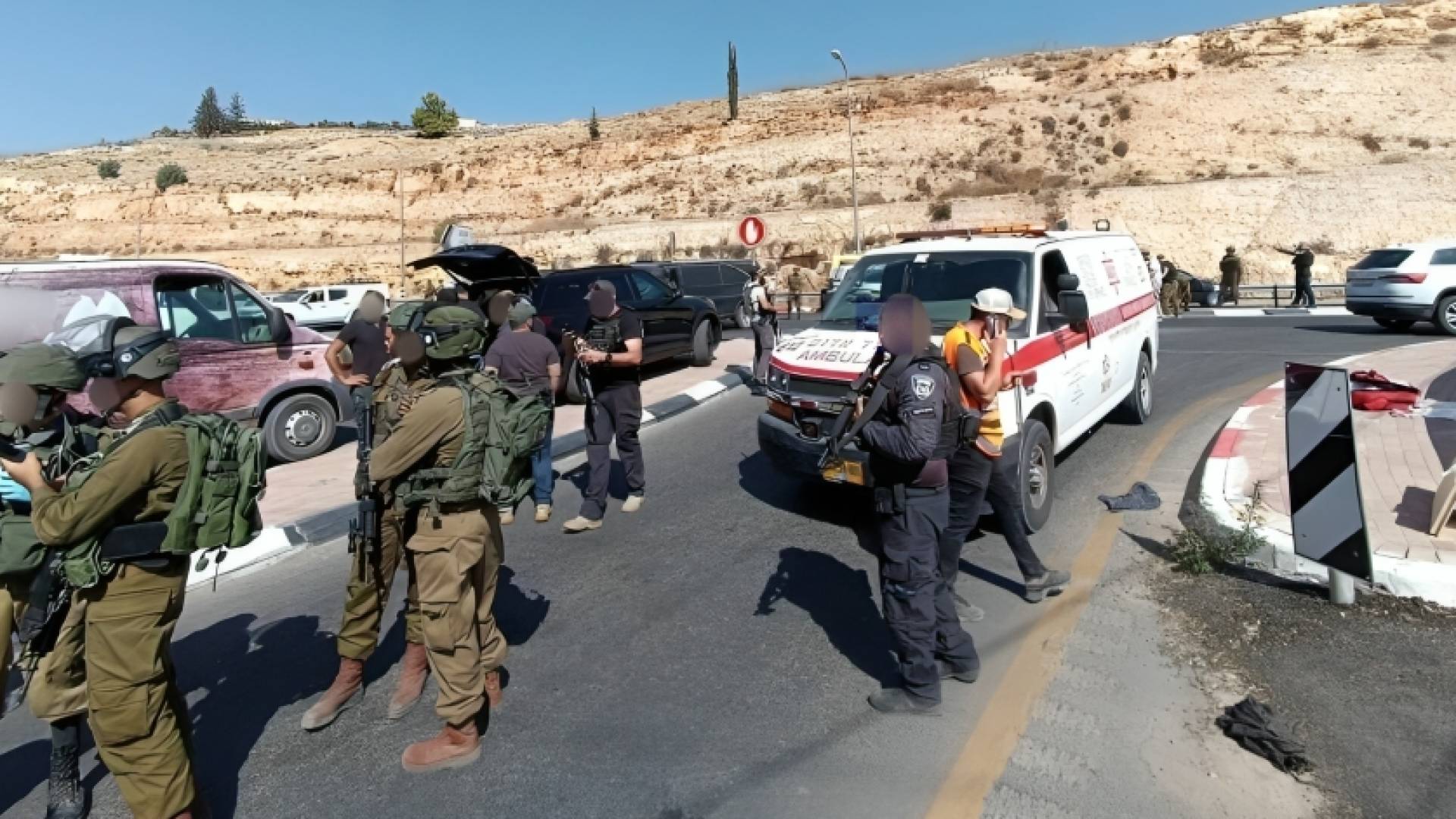 موقع عملية إطلاق نار