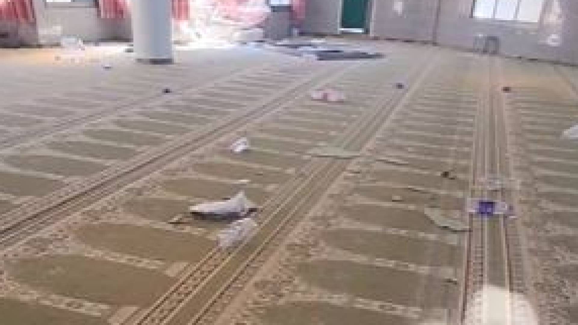 مسجد خالد بن الوليد بمخيم جنين الذي دنسه جيش الاحتلال