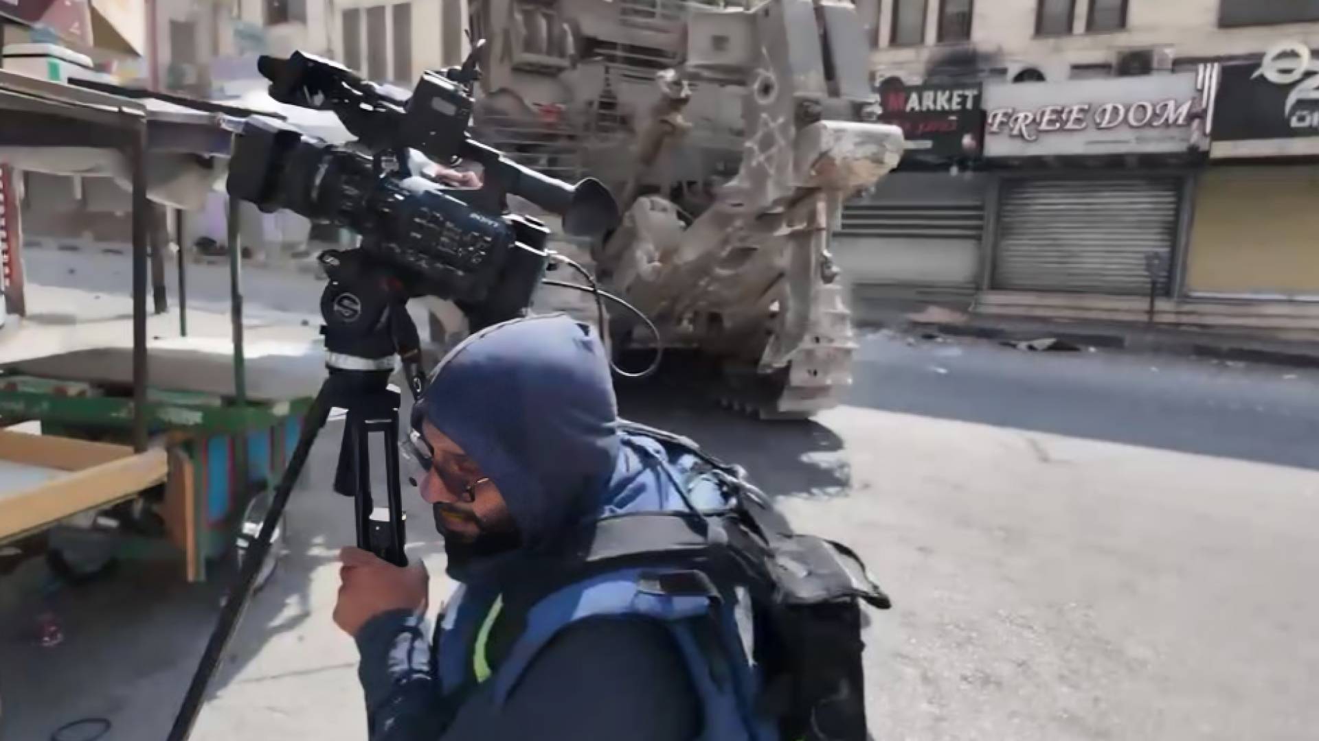 محاولة دعس مصور صحفي في جنين